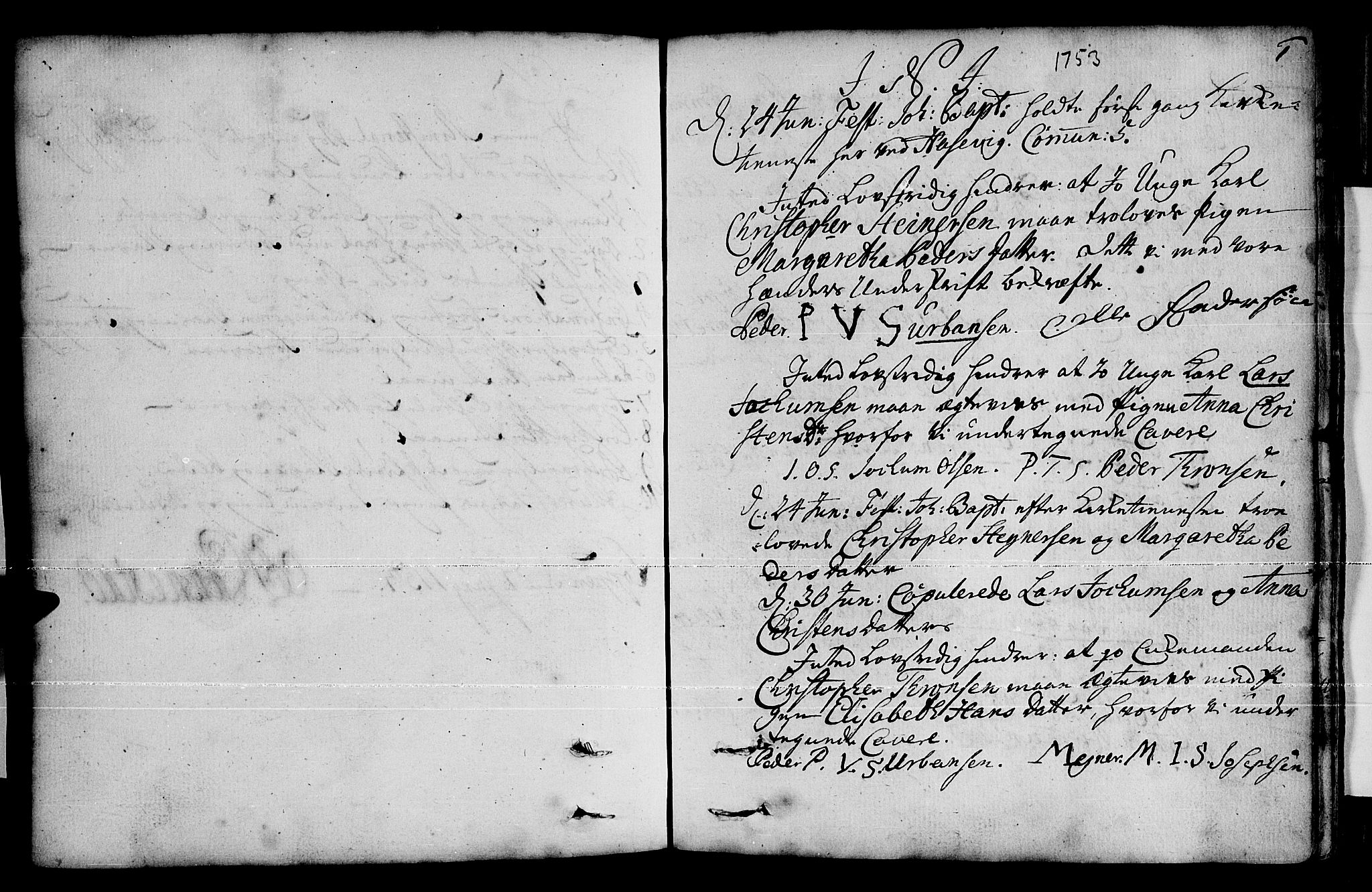 Loppa sokneprestkontor, SATØ/S-1339/H/Ha/L0001kirke: Parish register (official) no. 1 /2, 1753-1784, p. 0-1