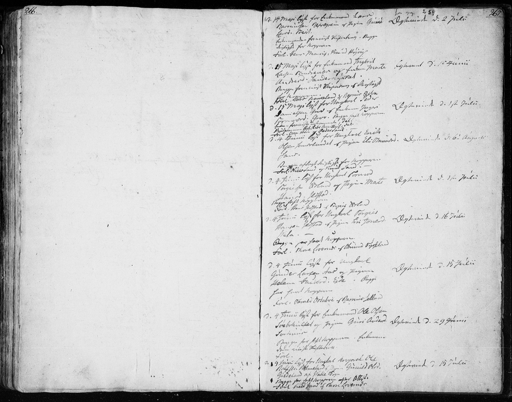 Jelsa sokneprestkontor, AV/SAST-A-101842/01/IV: Parish register (official) no. A 4, 1796-1816, p. 266-267