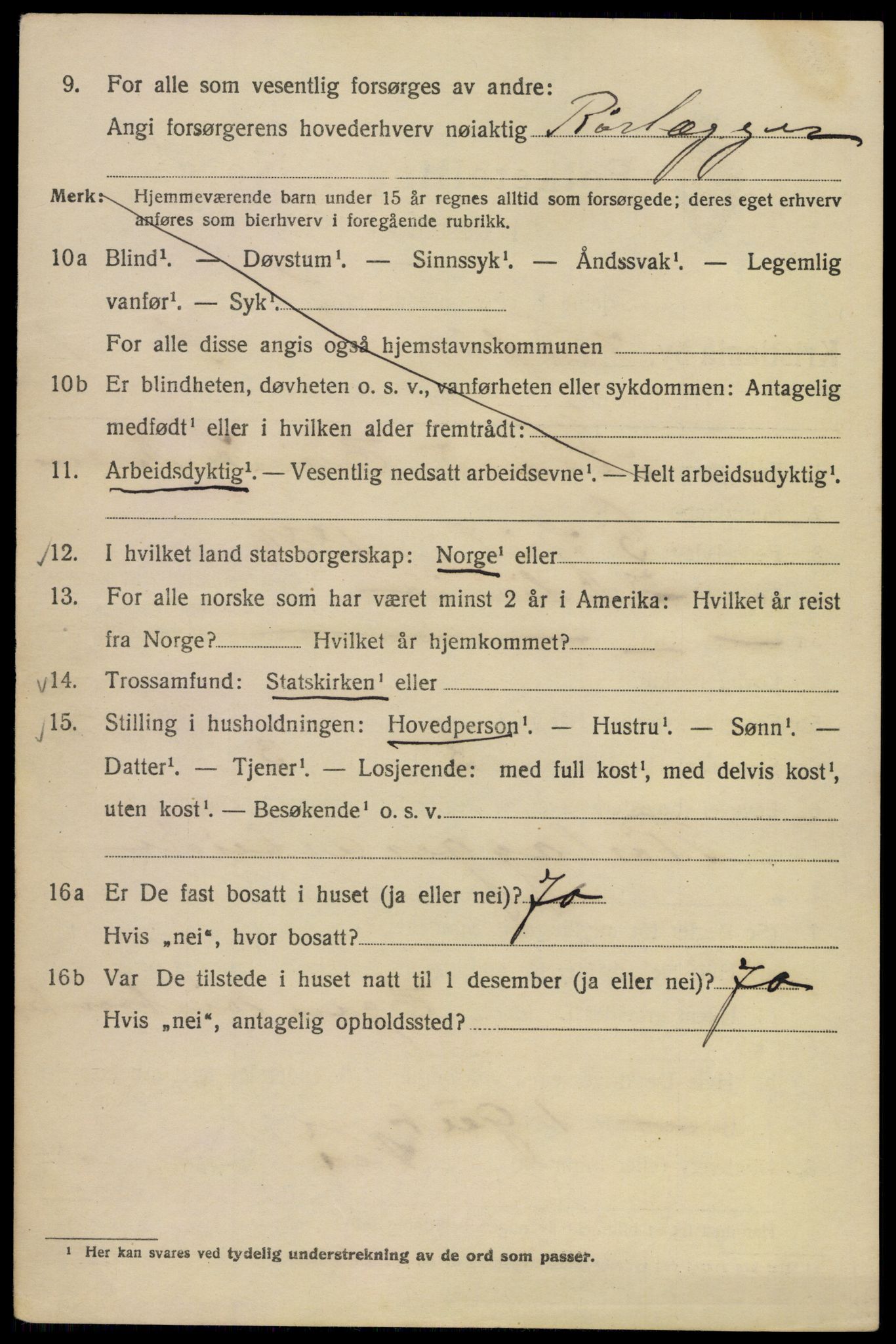 SAO, 1920 census for Kristiania, 1920, p. 631014