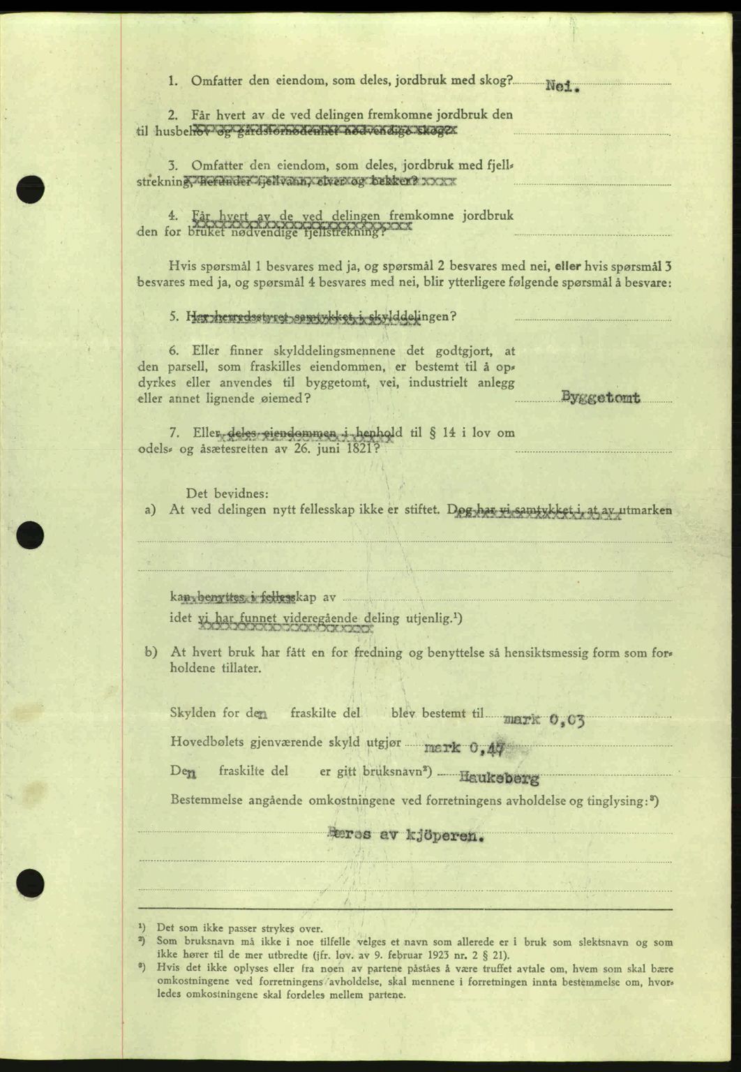 Romsdal sorenskriveri, AV/SAT-A-4149/1/2/2C: Mortgage book no. A15, 1943-1944, Diary no: : 245/1944