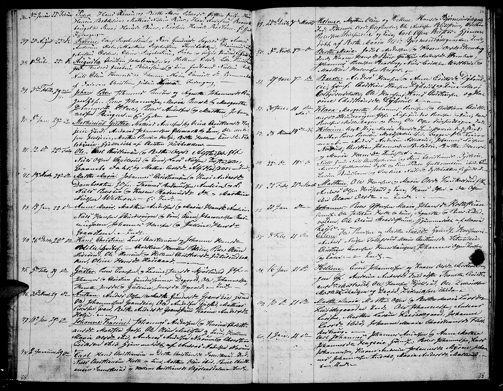 Vestre Toten prestekontor, AV/SAH-PREST-108/H/Ha/Hab/L0004: Parish register (copy) no. 4, 1851-1853, p. 10