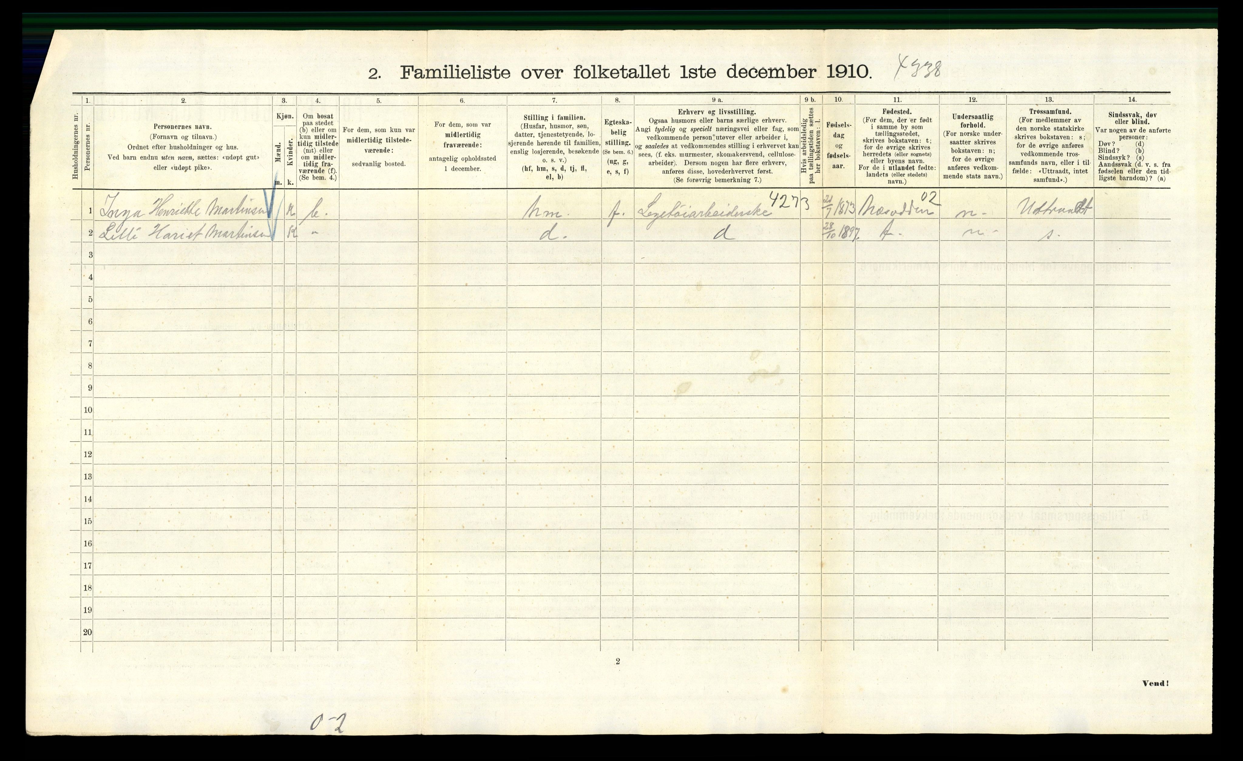 RA, 1910 census for Kristiania, 1910, p. 58754