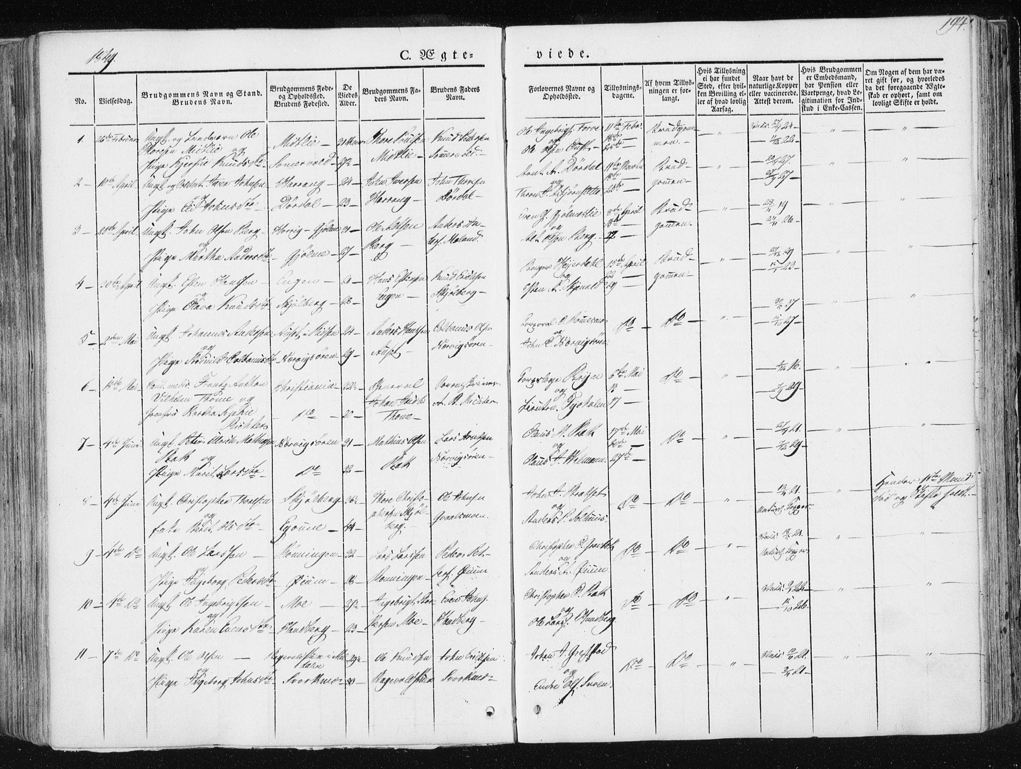 Ministerialprotokoller, klokkerbøker og fødselsregistre - Sør-Trøndelag, AV/SAT-A-1456/668/L0805: Parish register (official) no. 668A05, 1840-1853, p. 194