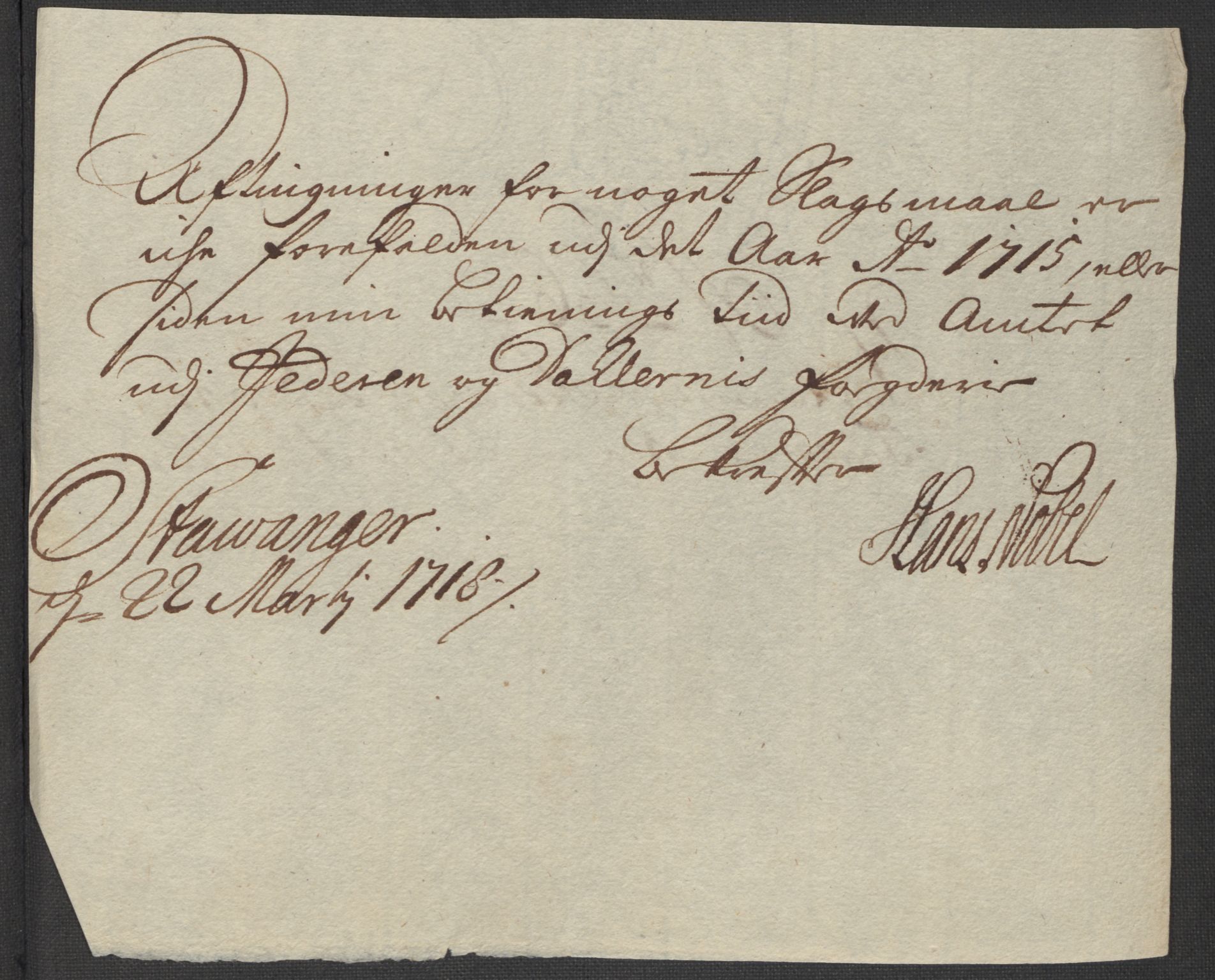 Rentekammeret inntil 1814, Reviderte regnskaper, Fogderegnskap, RA/EA-4092/R46/L2740: Fogderegnskap Jæren og Dalane, 1715-1716, p. 155