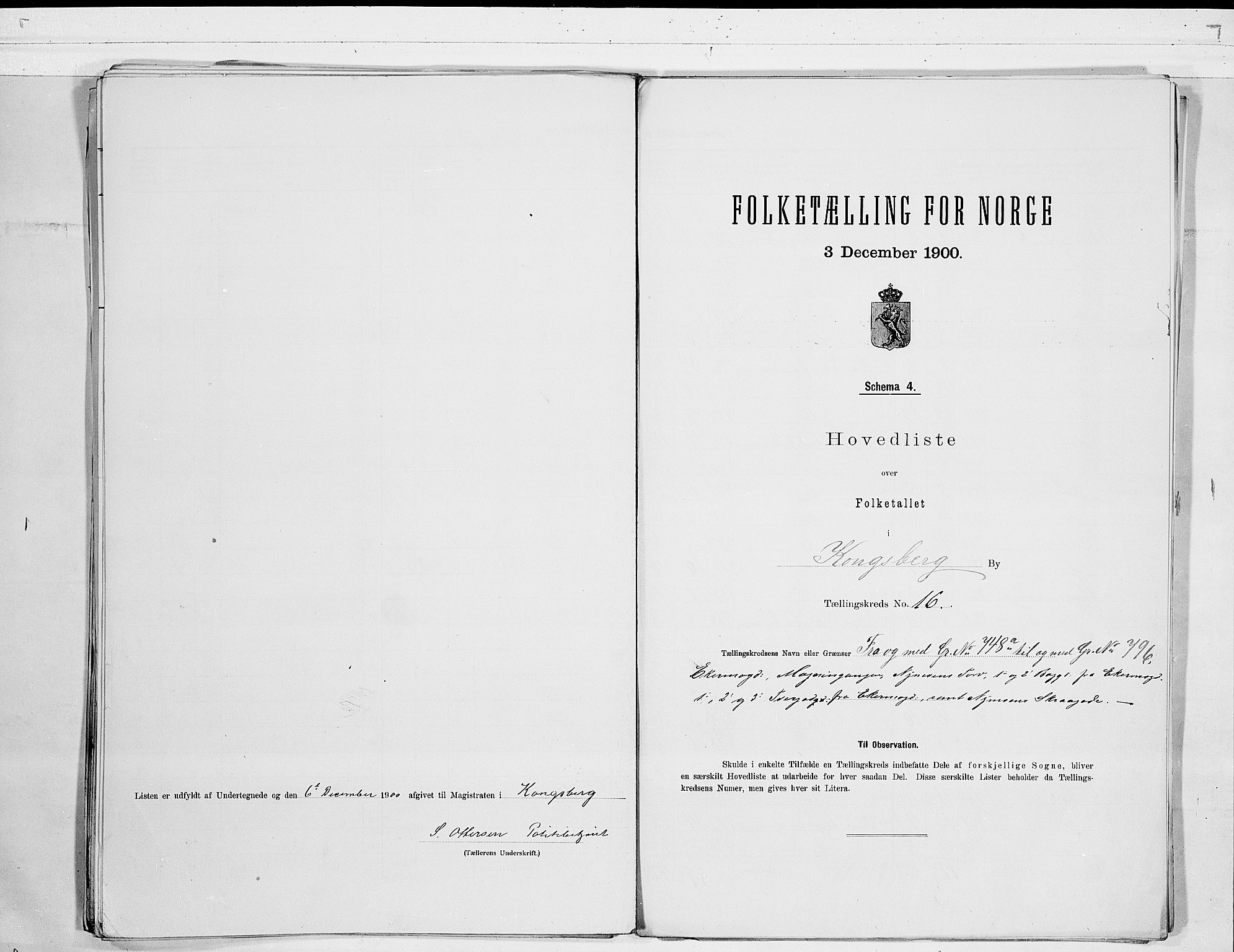 RA, 1900 census for Kongsberg, 1900, p. 34