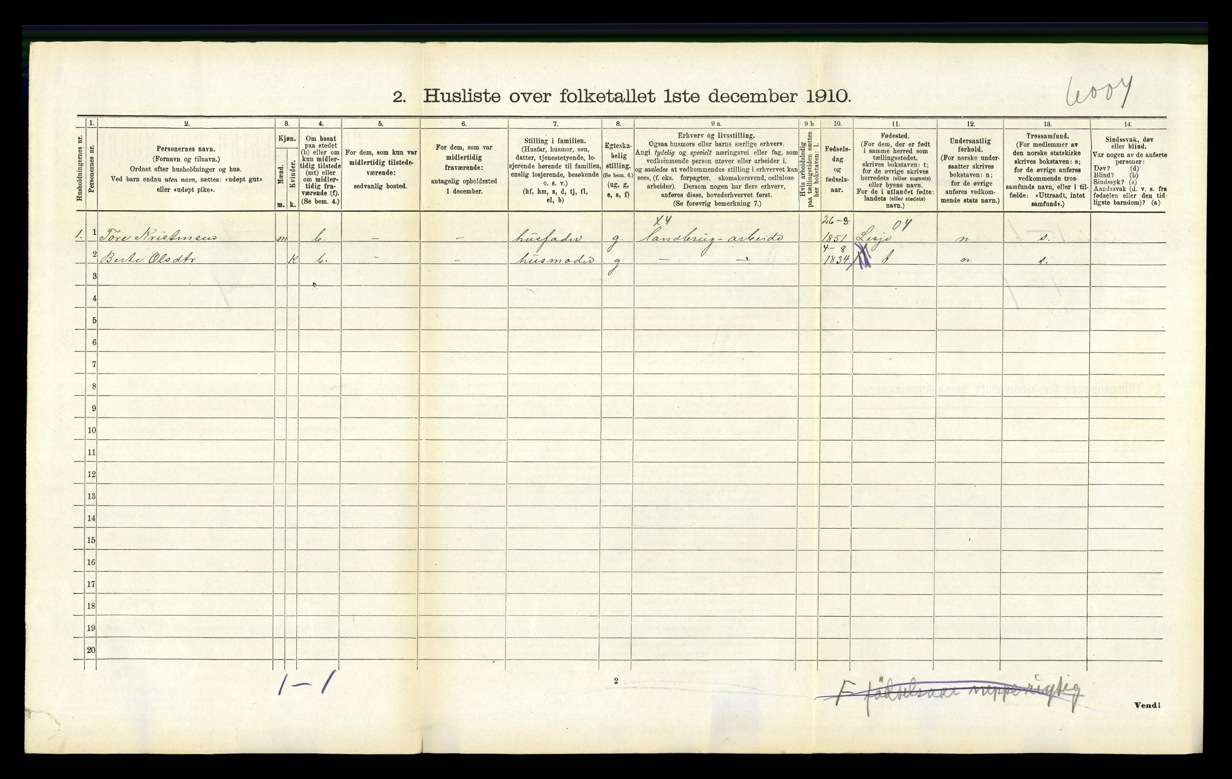 RA, 1910 census for Skodje, 1910, p. 394