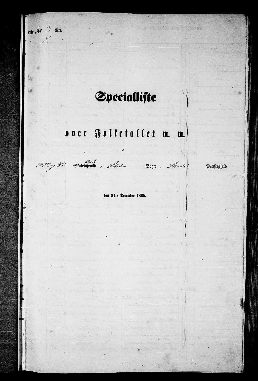 RA, 1865 census for Skodje, 1865, p. 45