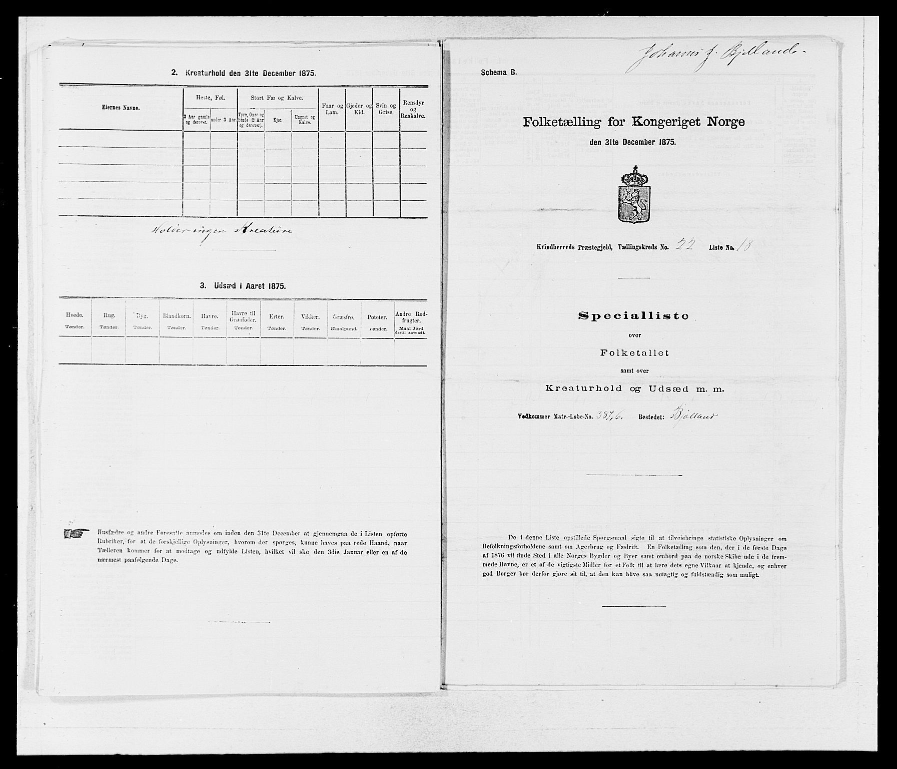 SAB, 1875 census for 1224P Kvinnherad, 1875, p. 1491