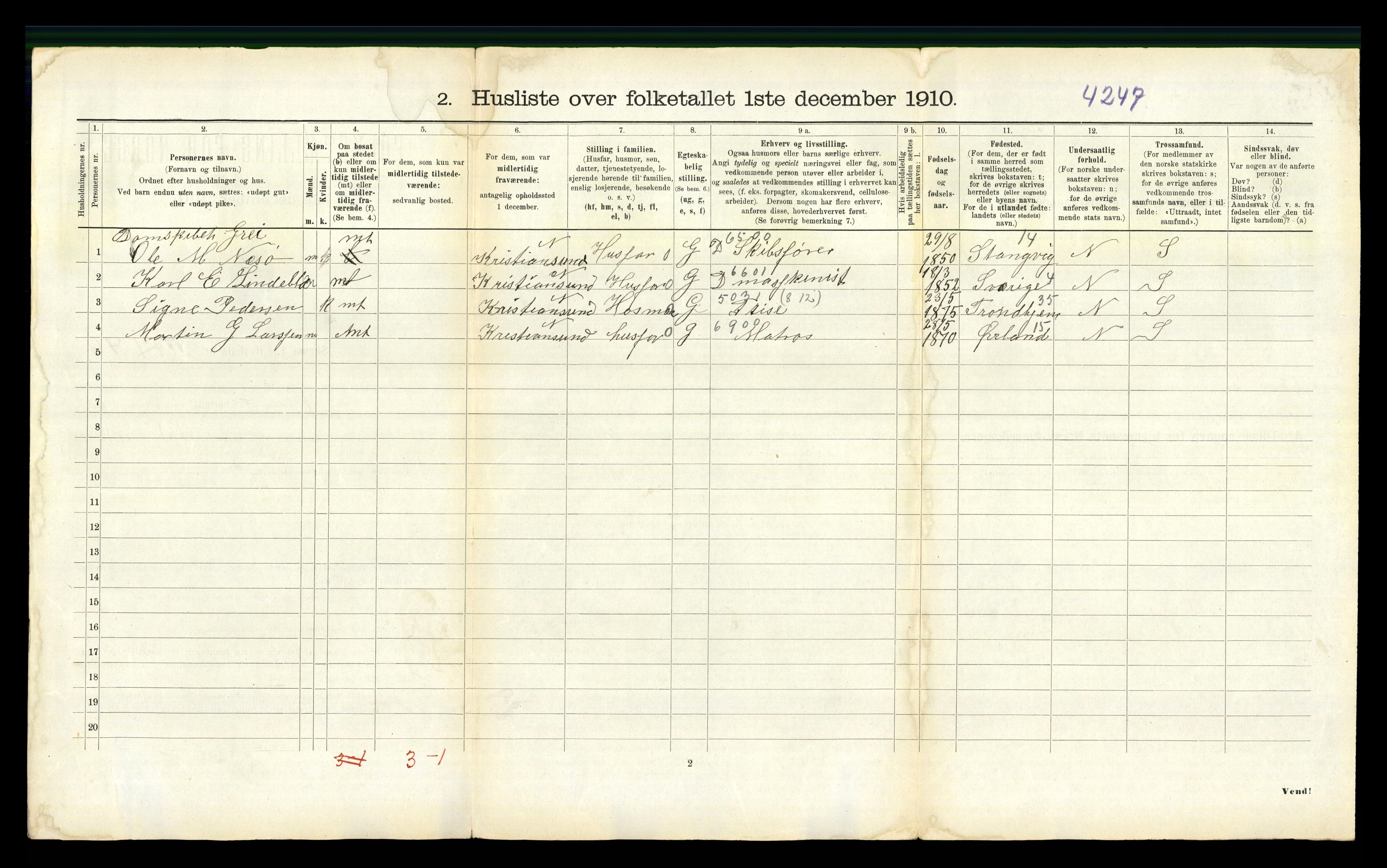 RA, 1910 census for Eide, 1910, p. 192