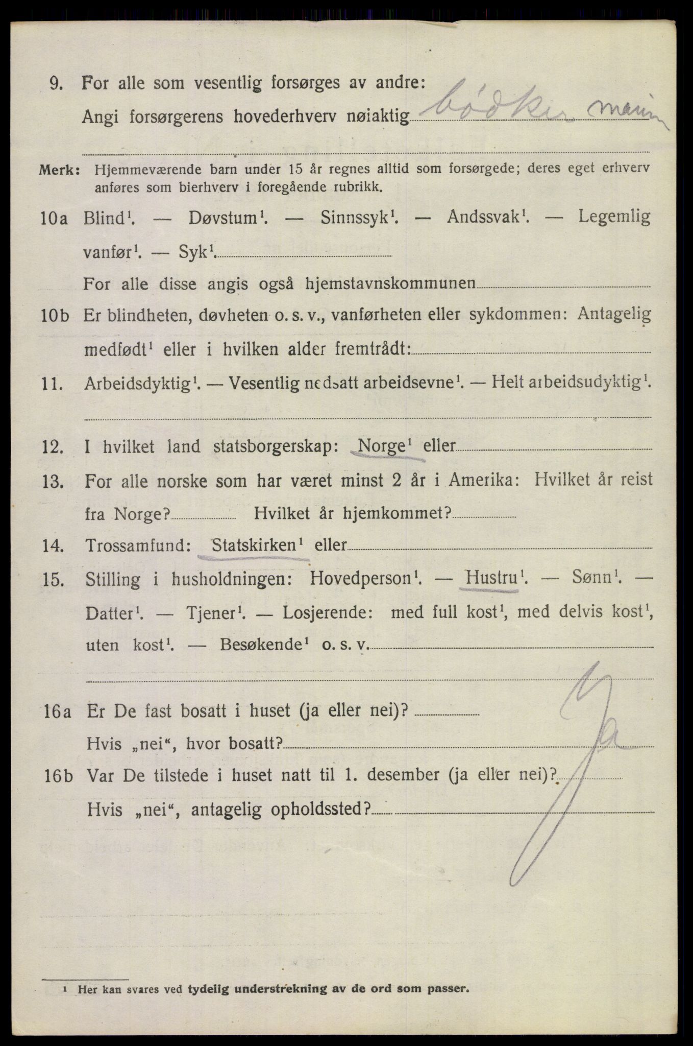 SAKO, 1920 census for Borre, 1920, p. 4983