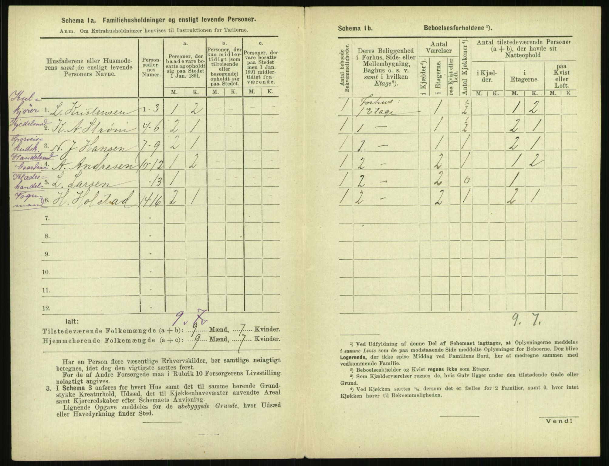 RA, 1891 census for 0301 Kristiania, 1891, p. 143043