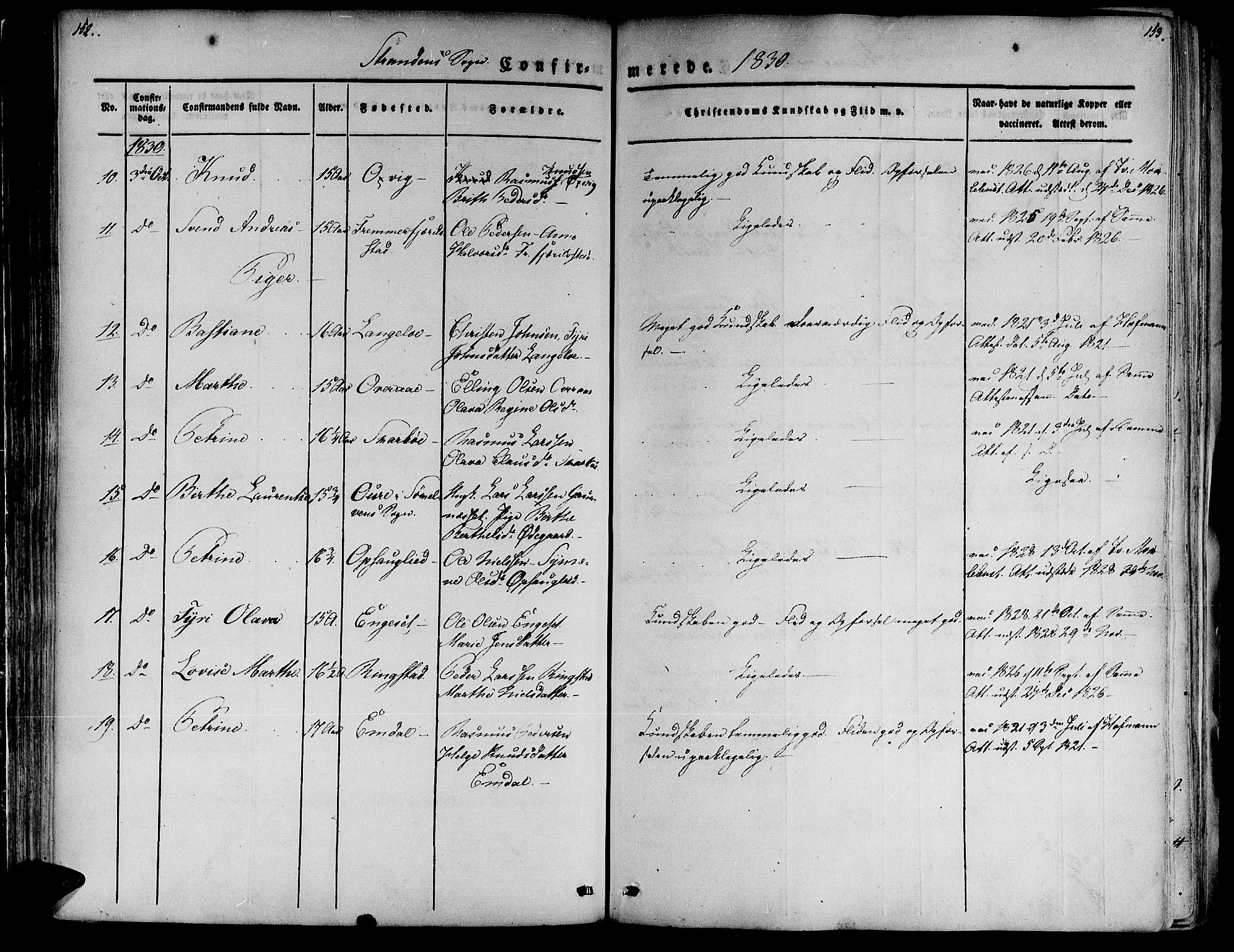 Ministerialprotokoller, klokkerbøker og fødselsregistre - Møre og Romsdal, SAT/A-1454/520/L0274: Parish register (official) no. 520A04, 1827-1864, p. 152-153