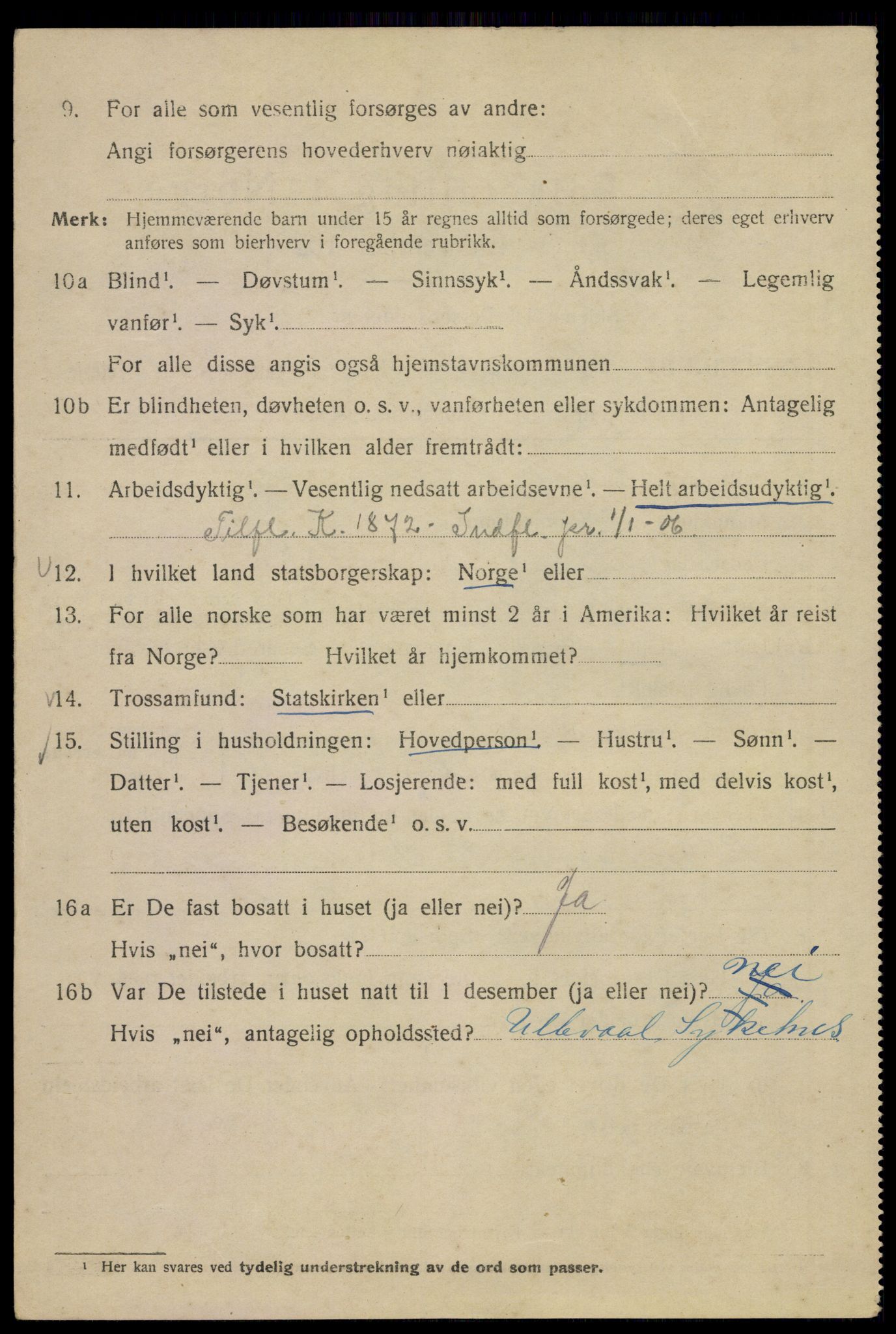 SAO, 1920 census for Kristiania, 1920, p. 268510