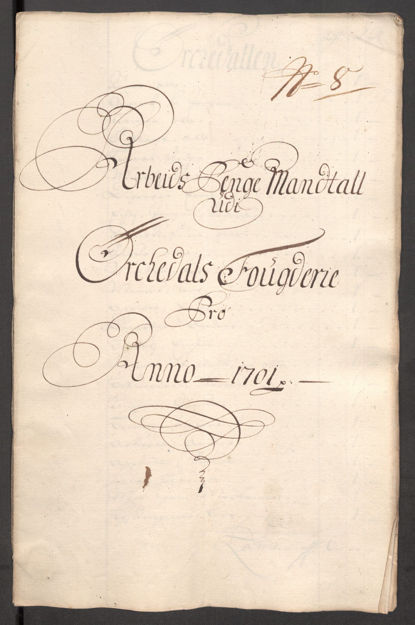 Rentekammeret inntil 1814, Reviderte regnskaper, Fogderegnskap, RA/EA-4092/R60/L3951: Fogderegnskap Orkdal og Gauldal, 1701, p. 123