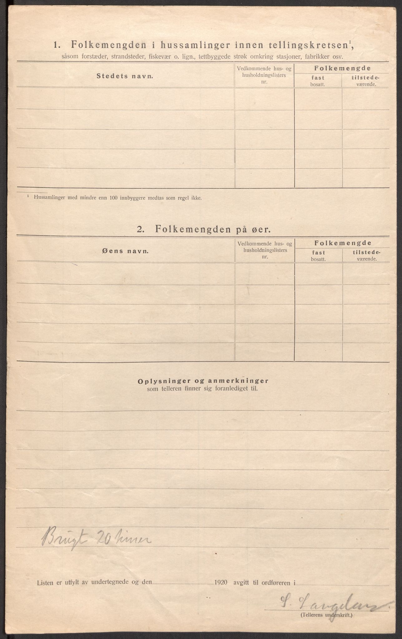 SAST, 1920 census for Hjelmeland, 1920, p. 55