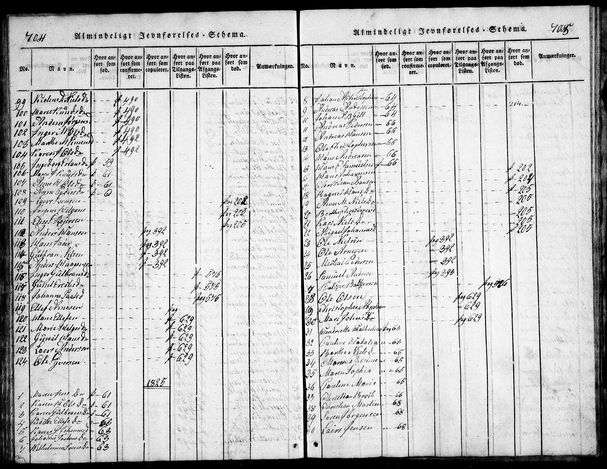 Nesodden prestekontor Kirkebøker, AV/SAO-A-10013/G/Ga/L0001: Parish register (copy) no. I 1, 1814-1847, p. 704-705