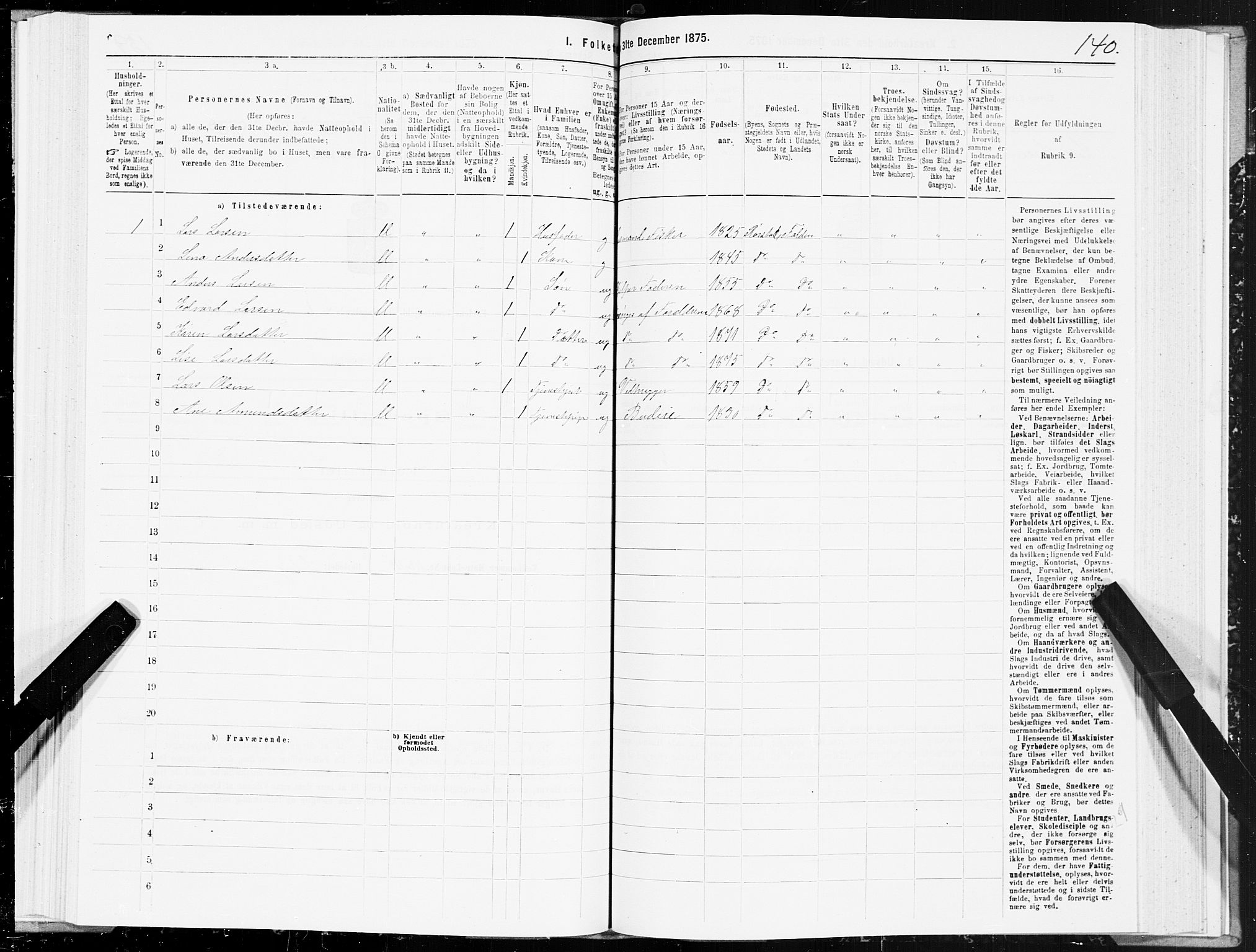 SAT, 1875 census for 1845P Folda, 1875, p. 2140