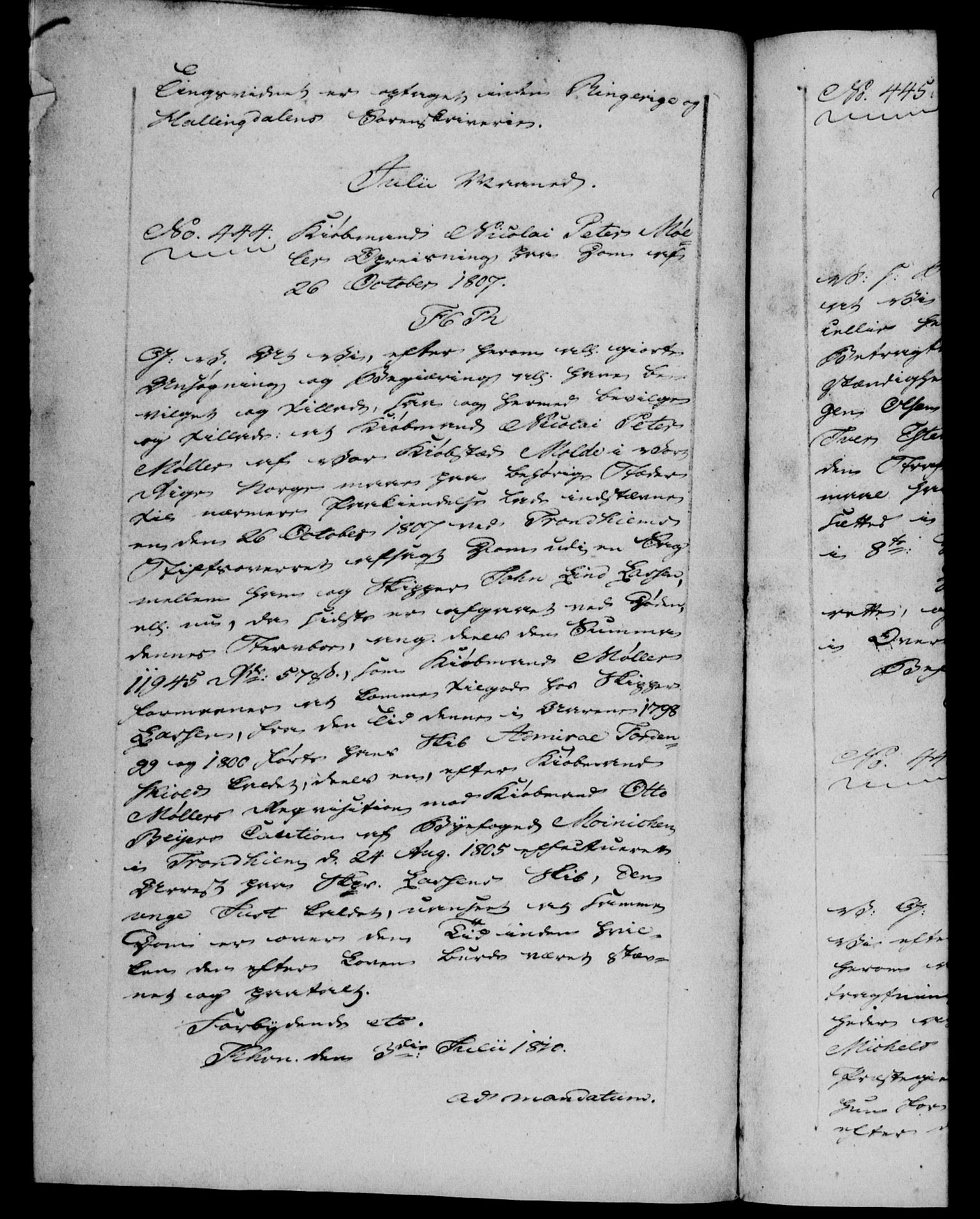 Danske Kanselli 1800-1814, AV/RA-EA-3024/H/Hf/Hfb/Hfba/L0004: Registranter, 1808-1810, p. 369b
