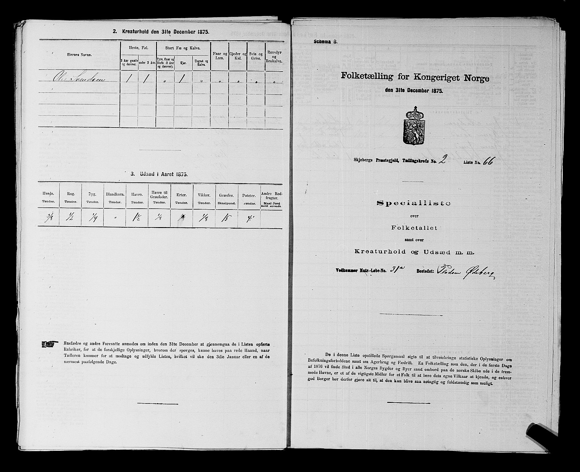 RA, 1875 census for 0115P Skjeberg, 1875, p. 359