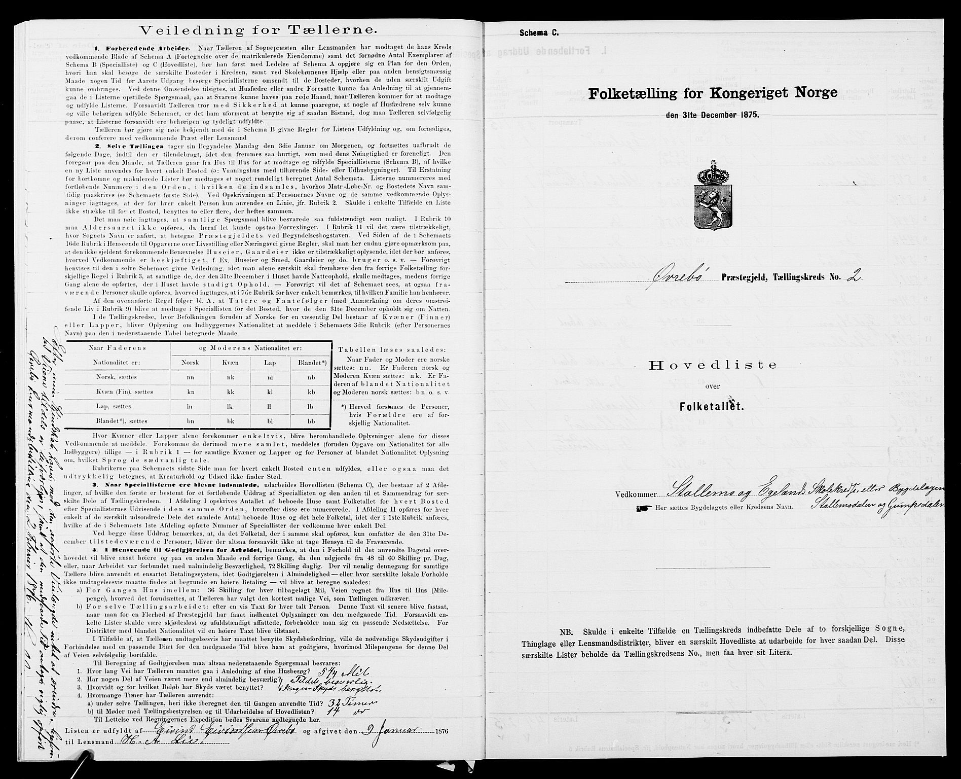 SAK, 1875 census for 1016P Øvrebø, 1875, p. 20