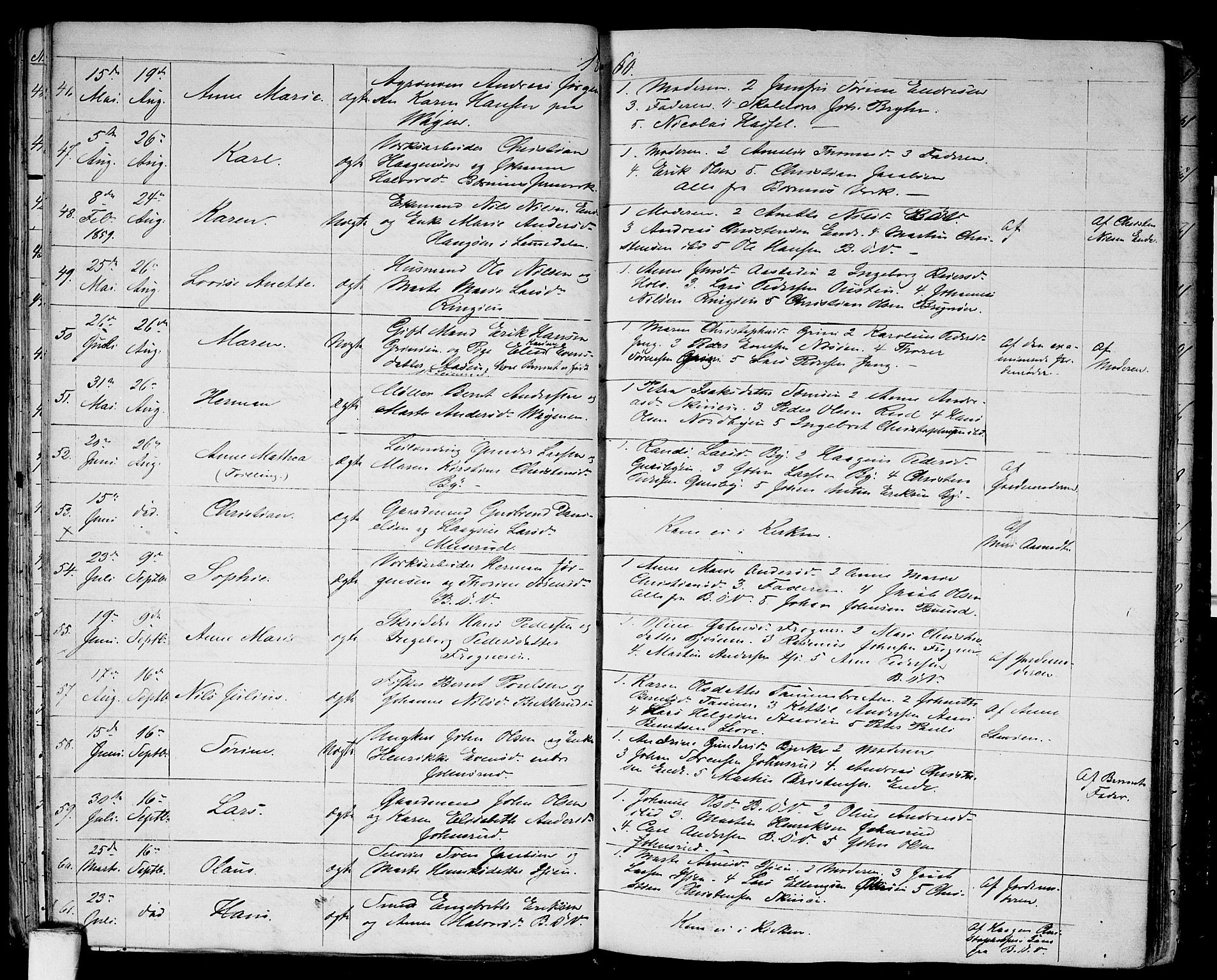 Asker prestekontor Kirkebøker, AV/SAO-A-10256a/G/Gb/L0001: Parish register (copy) no. II 1, 1856-1870