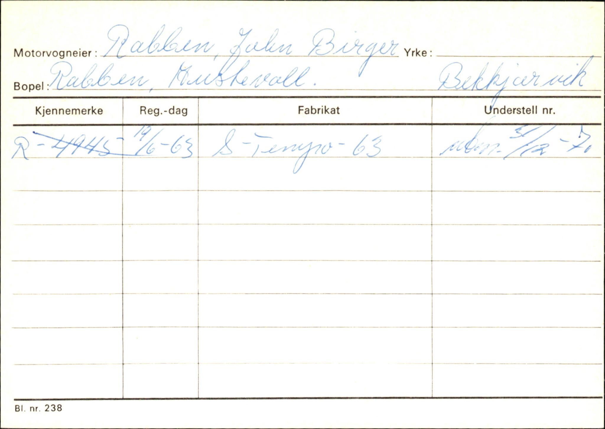 Statens vegvesen, Hordaland vegkontor, AV/SAB-A-5201/2/Ha/L0044: R-eierkort Q-R, 1920-1971, p. 32