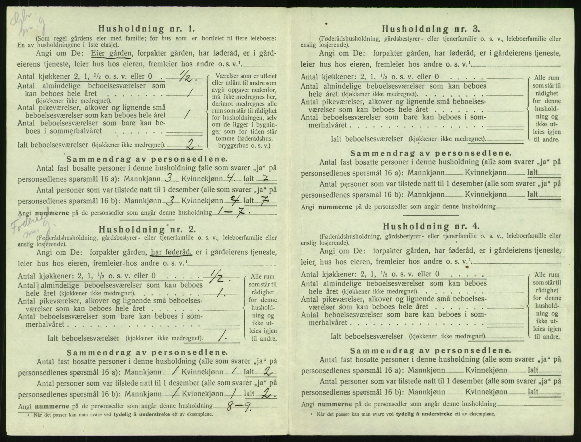 SAT, 1920 census for Haram, 1920, p. 426