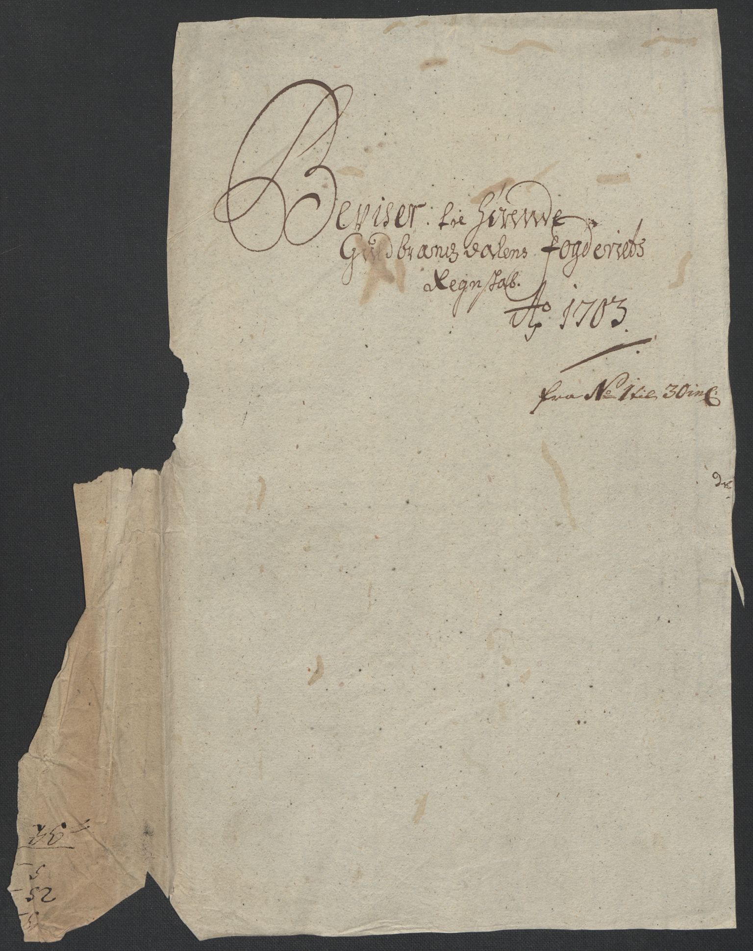 Rentekammeret inntil 1814, Reviderte regnskaper, Fogderegnskap, AV/RA-EA-4092/R17/L1176: Fogderegnskap Gudbrandsdal, 1703, p. 30