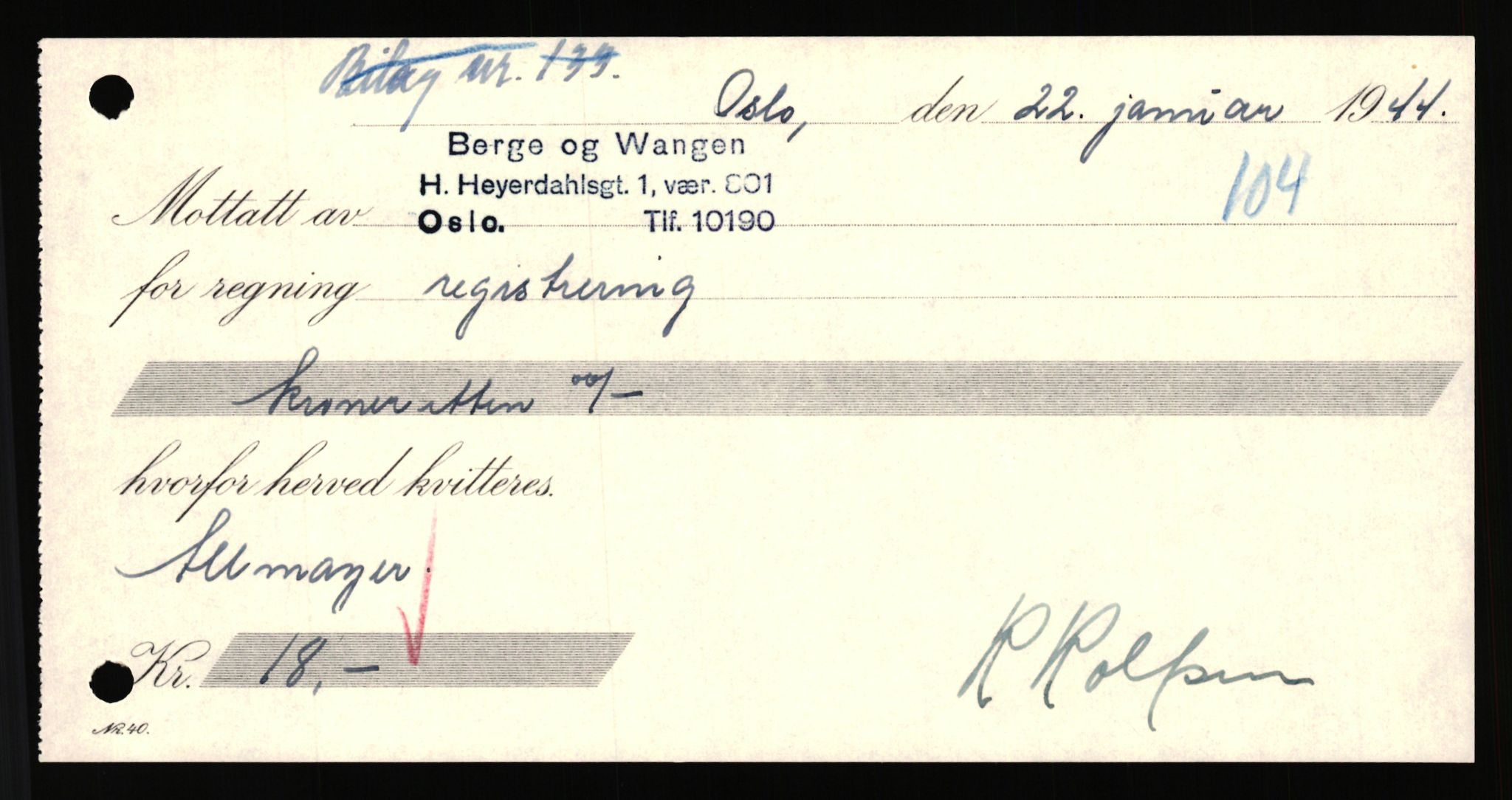 Justisdepartementet, Tilbakeføringskontoret for inndratte formuer, AV/RA-S-1564/H/Hc/Hcc/L0917: --, 1945-1947, p. 389