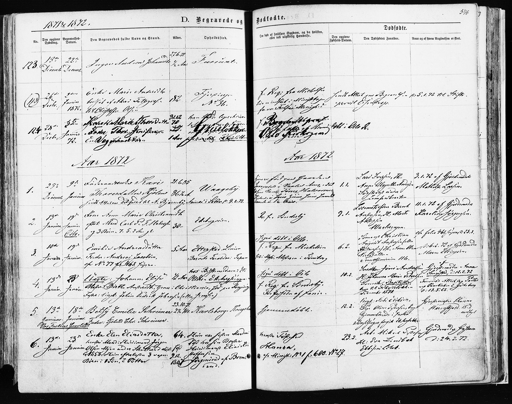 Østre Aker prestekontor Kirkebøker, SAO/A-10840/F/Fa/L0003: Parish register (official) no. I 3, 1869-1875, p. 546