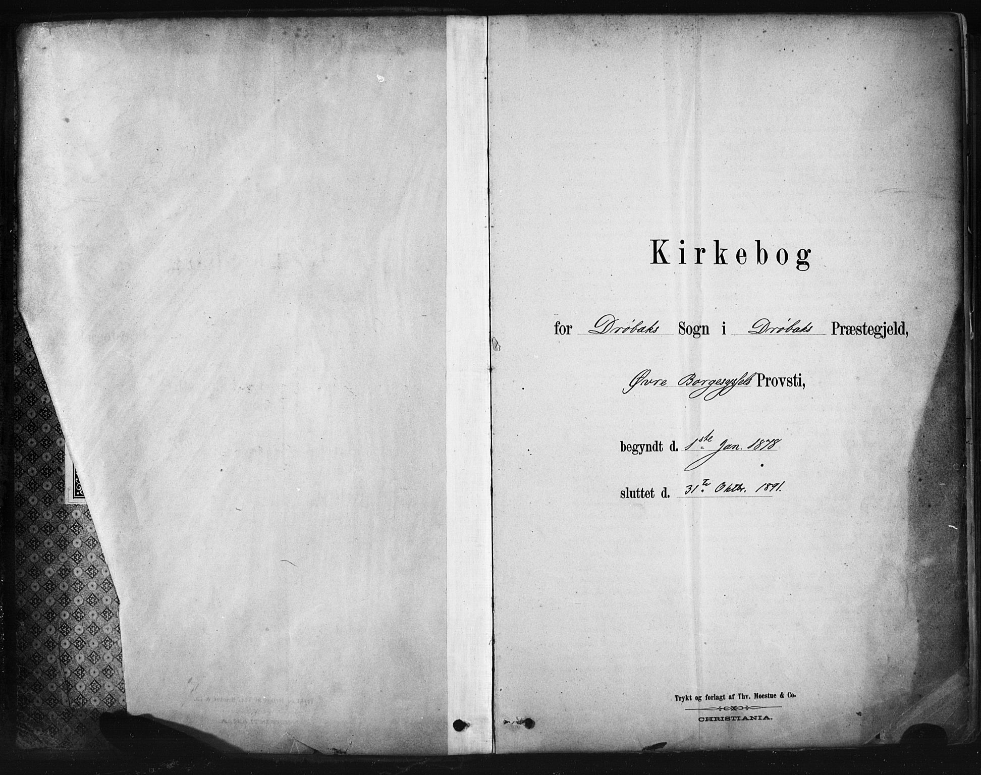 Drøbak prestekontor Kirkebøker, SAO/A-10142a/F/Fb/L0001: Parish register (official) no. II 1, 1878-1891