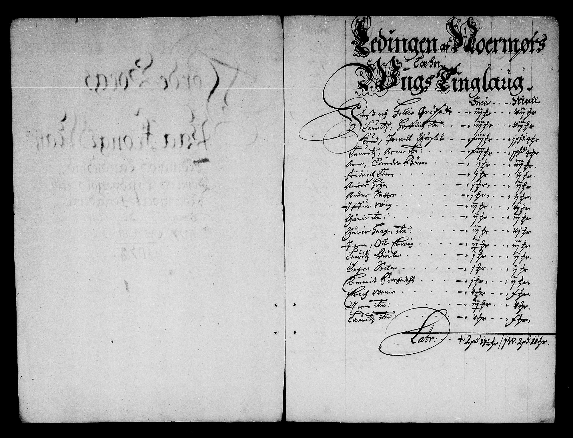 Rentekammeret inntil 1814, Reviderte regnskaper, Stiftamtstueregnskaper, Trondheim stiftamt og Nordland amt, AV/RA-EA-6044/R/Re/L0048: Trondheim stiftamt og Nordland amt, 1677