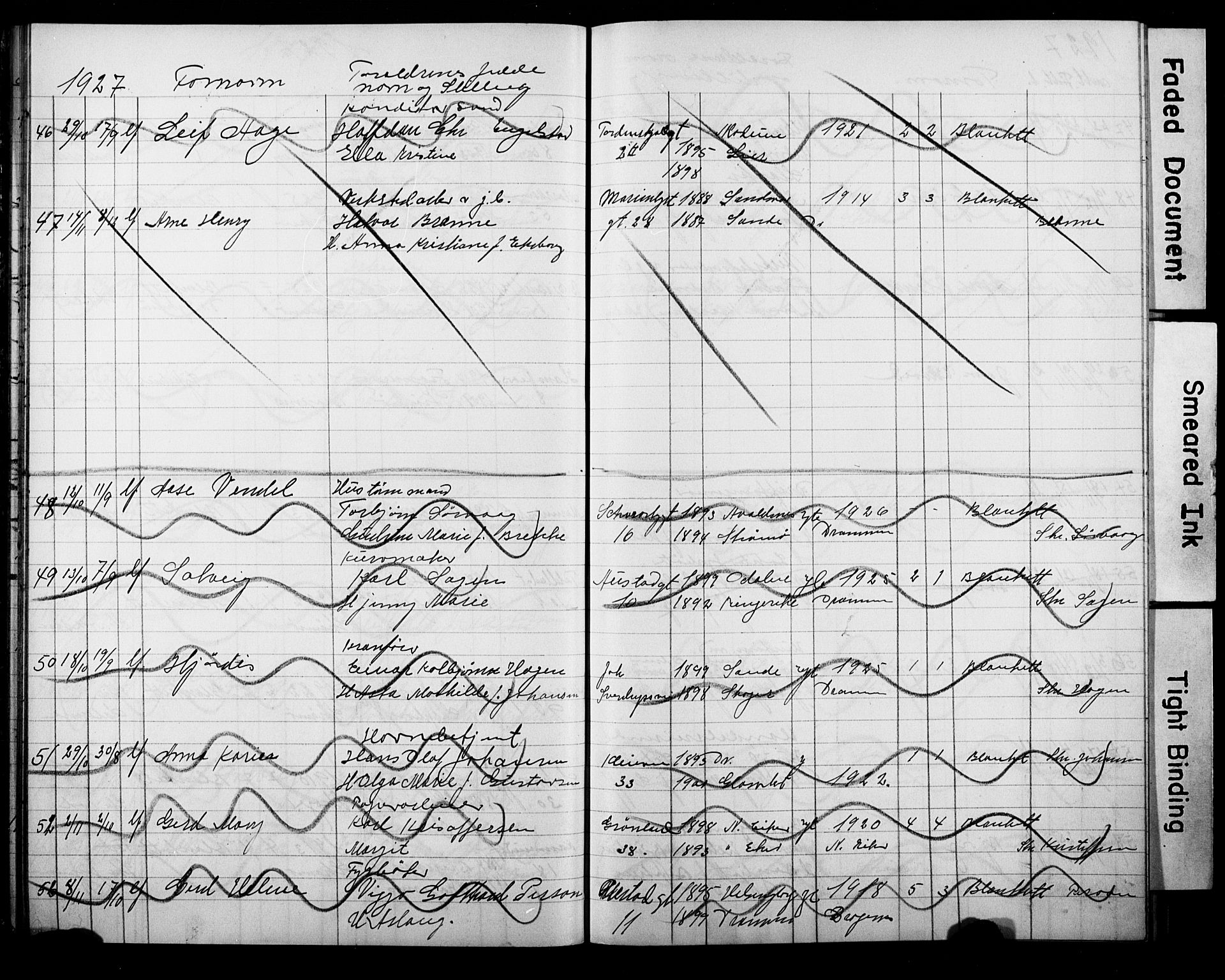 Strømsø kirkebøker, AV/SAKO-A-246/Y/Ya/L0010: Parish register draft no. I 10, 1925-1930