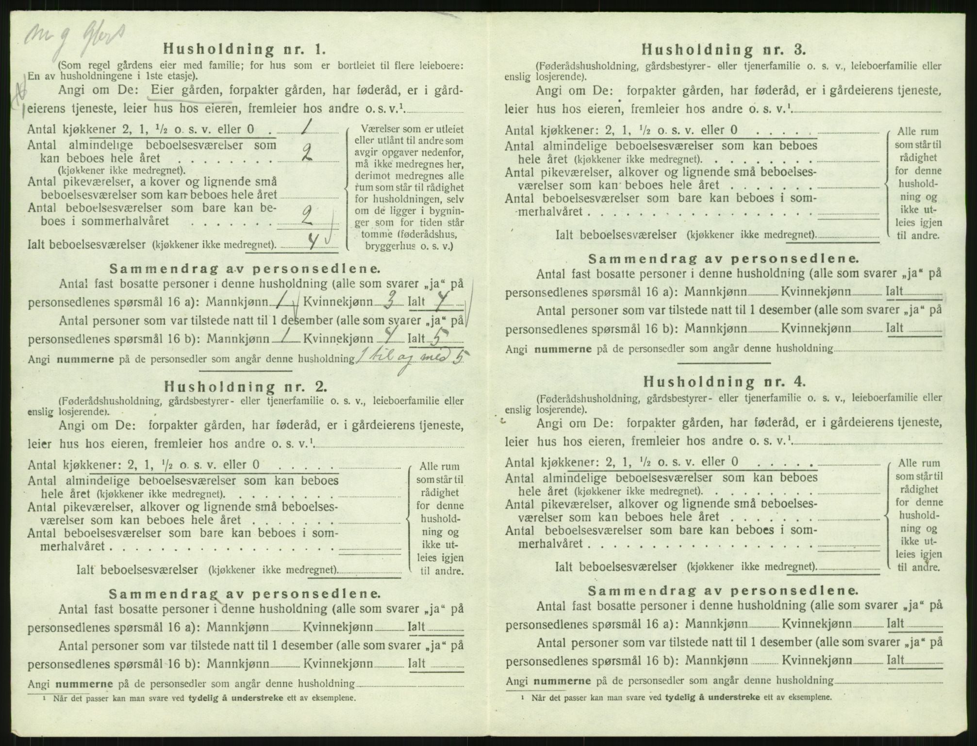 SAT, 1920 census for Stemshaug, 1920, p. 321