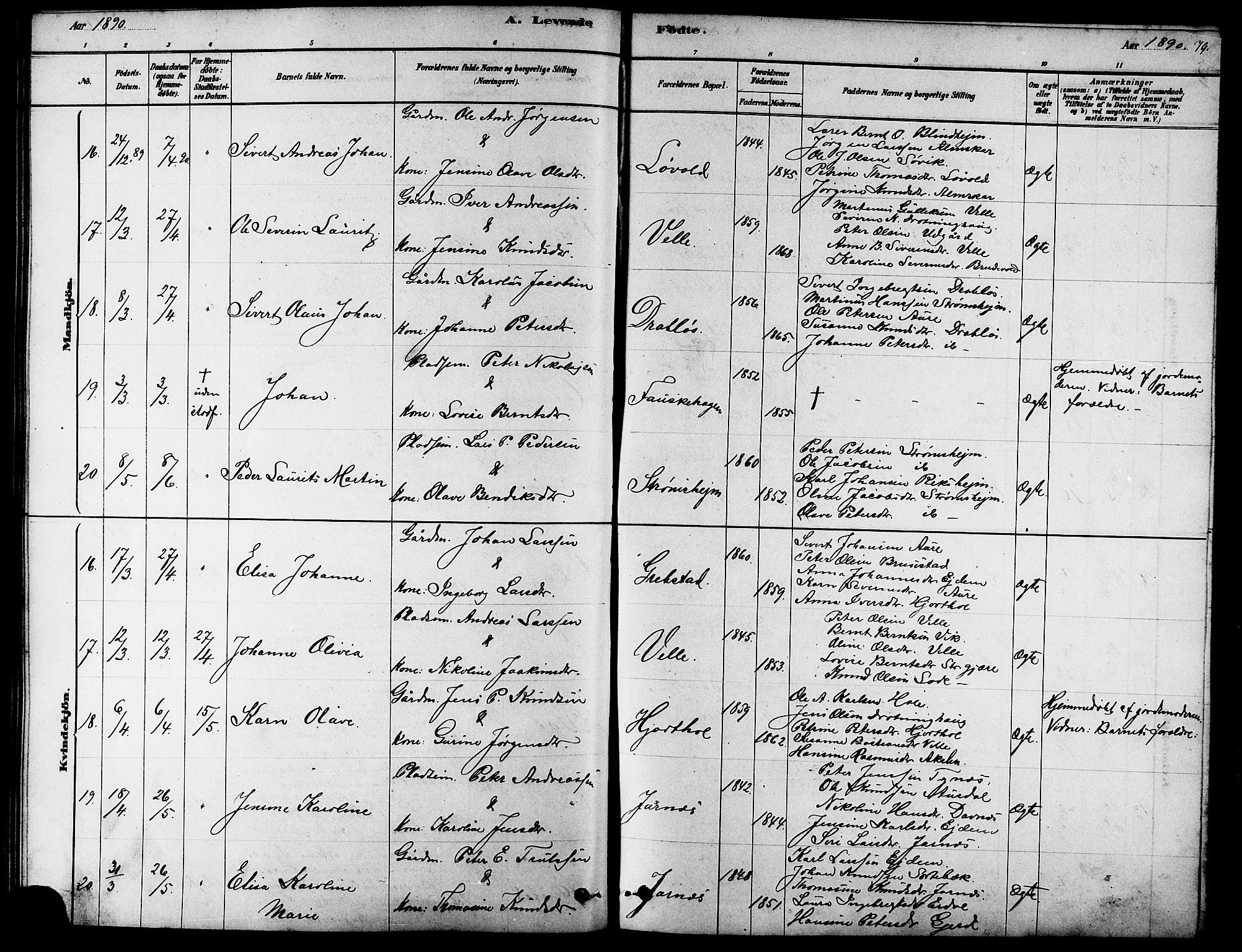 Ministerialprotokoller, klokkerbøker og fødselsregistre - Møre og Romsdal, AV/SAT-A-1454/523/L0339: Parish register (copy) no. 523C02, 1878-1891, p. 79