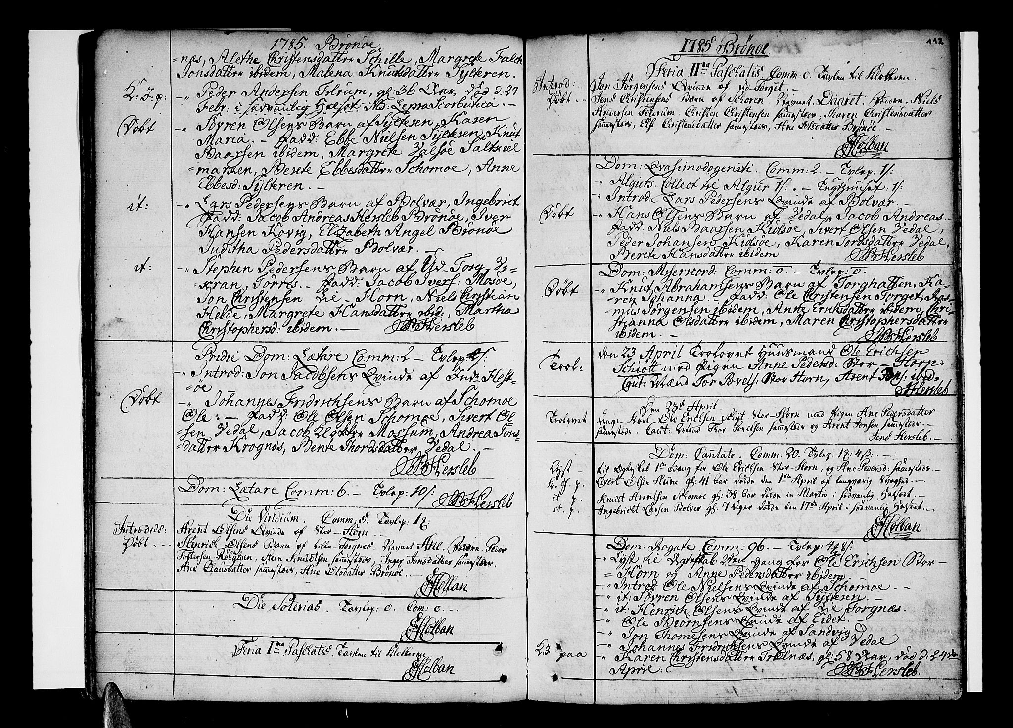 Ministerialprotokoller, klokkerbøker og fødselsregistre - Nordland, SAT/A-1459/813/L0195: Parish register (official) no. 813A05, 1752-1803, p. 112