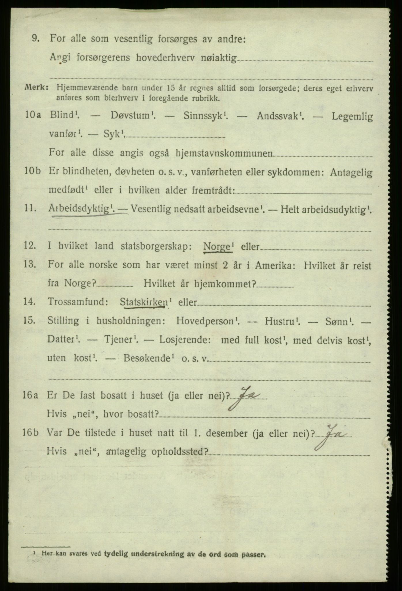 SAB, 1920 census for Davik, 1920, p. 6370