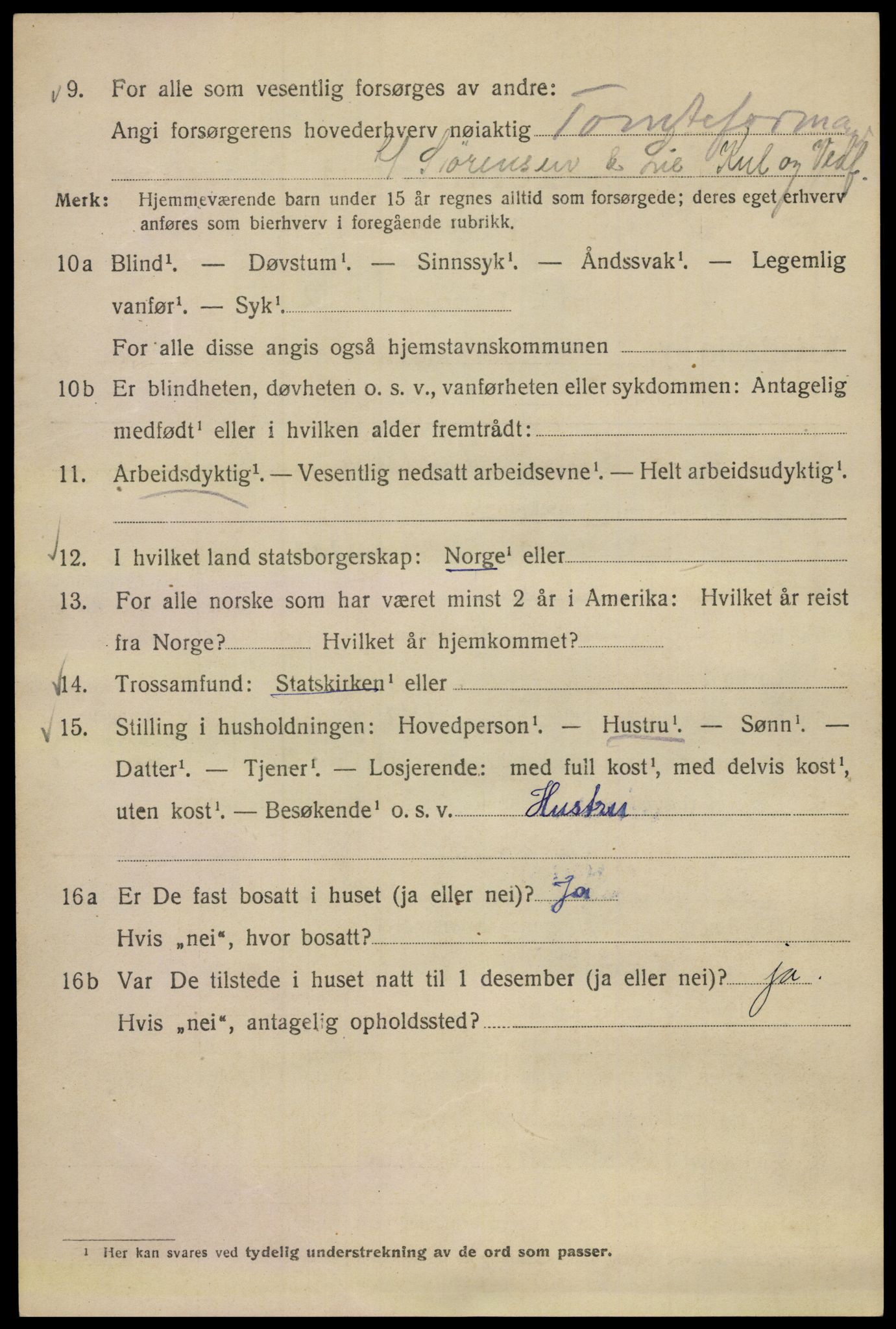 SAO, 1920 census for Kristiania, 1920, p. 157000