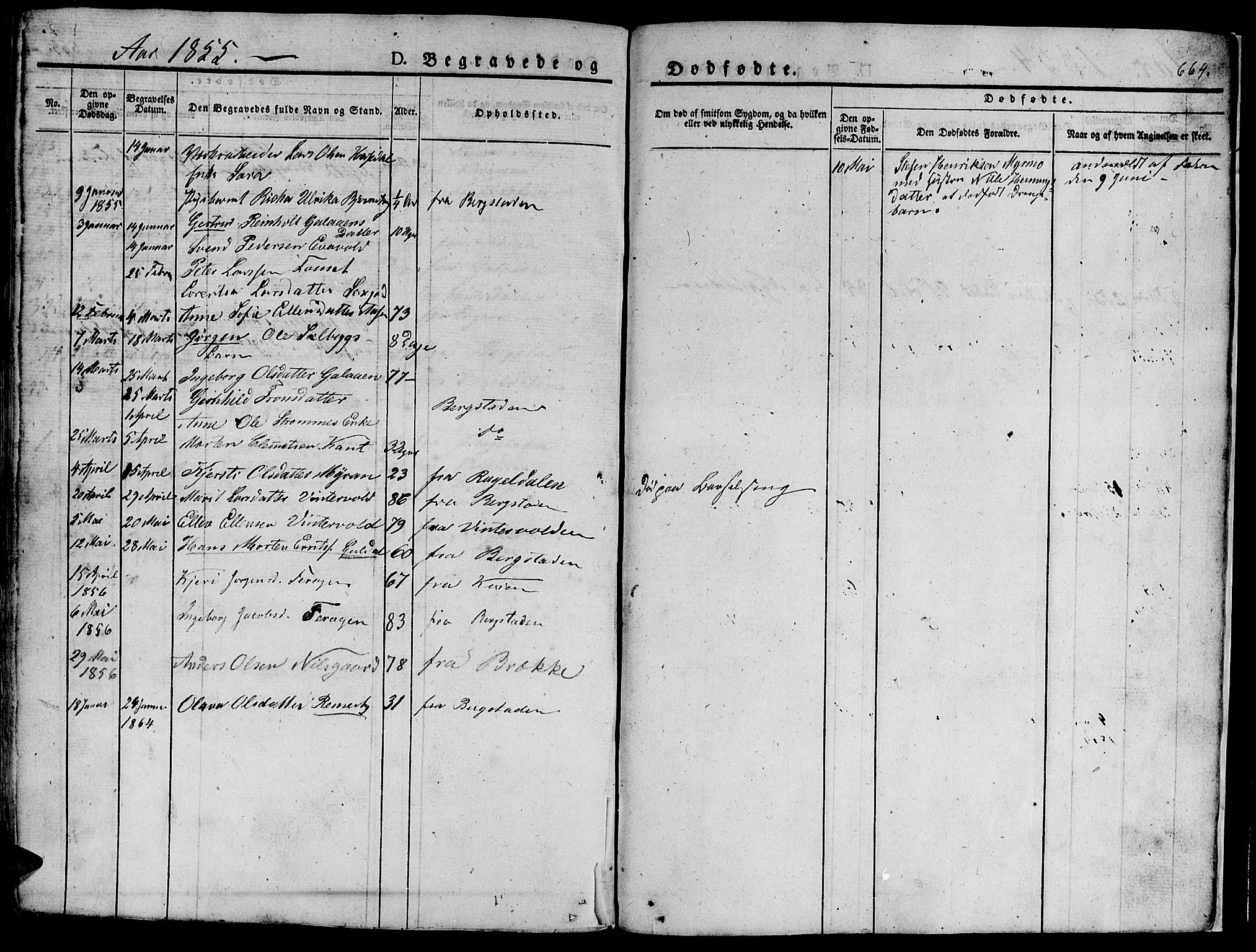 Ministerialprotokoller, klokkerbøker og fødselsregistre - Sør-Trøndelag, SAT/A-1456/681/L0939: Parish register (copy) no. 681C03, 1829-1855, p. 664