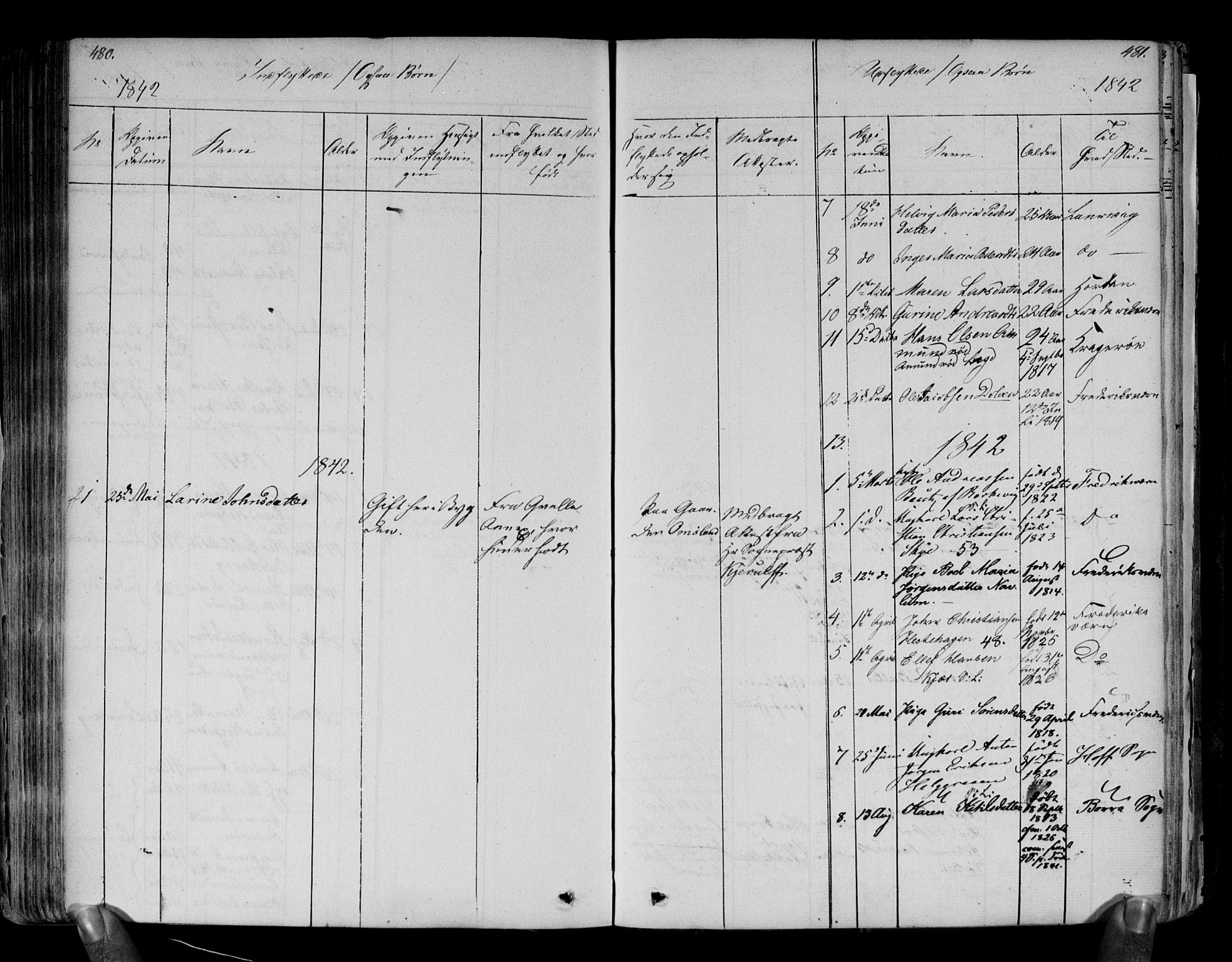 Brunlanes kirkebøker, AV/SAKO-A-342/F/Fa/L0003: Parish register (official) no. I 3, 1834-1845, p. 480-481