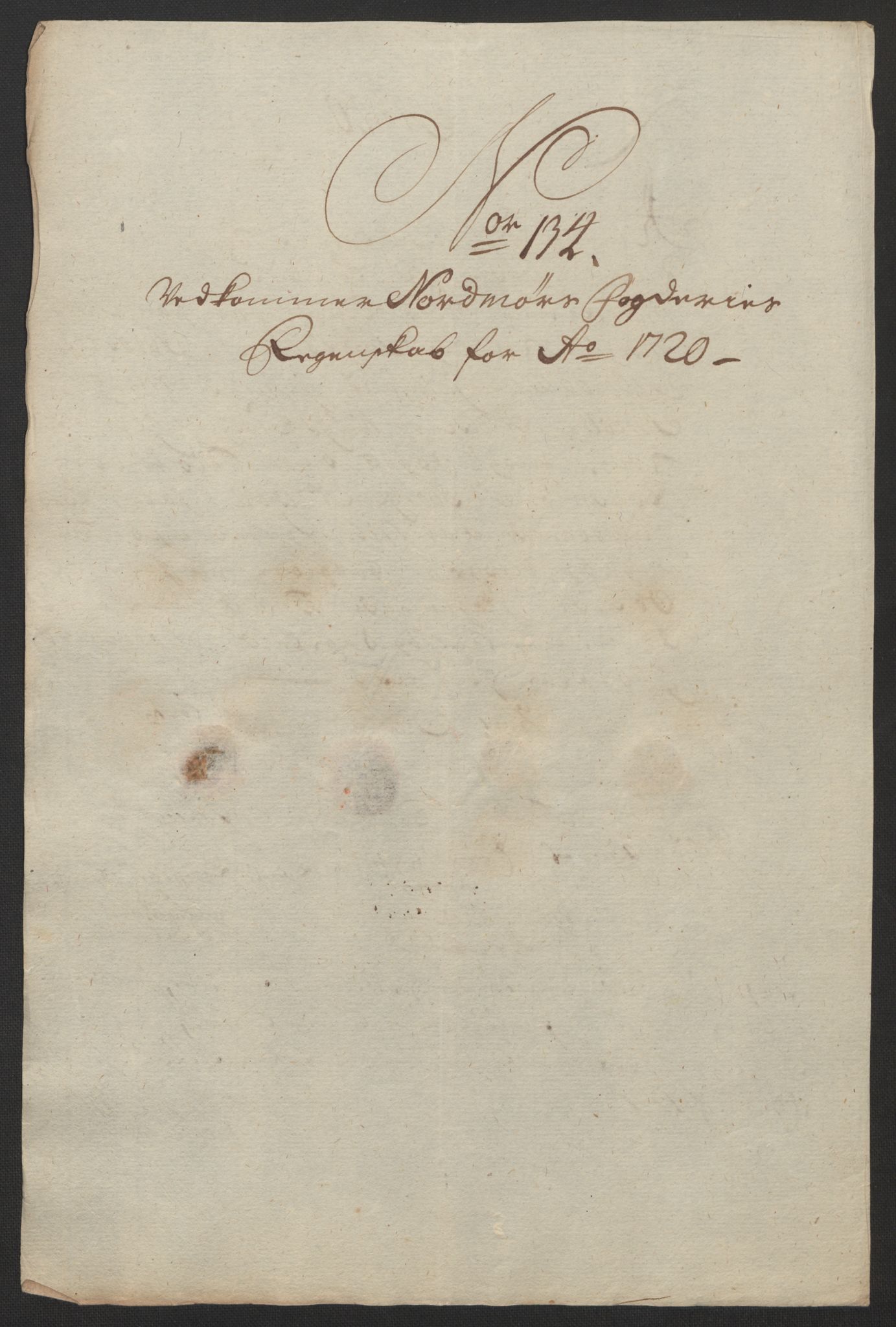 Rentekammeret inntil 1814, Reviderte regnskaper, Fogderegnskap, RA/EA-4092/R56/L3753: Fogderegnskap Nordmøre, 1720, p. 454