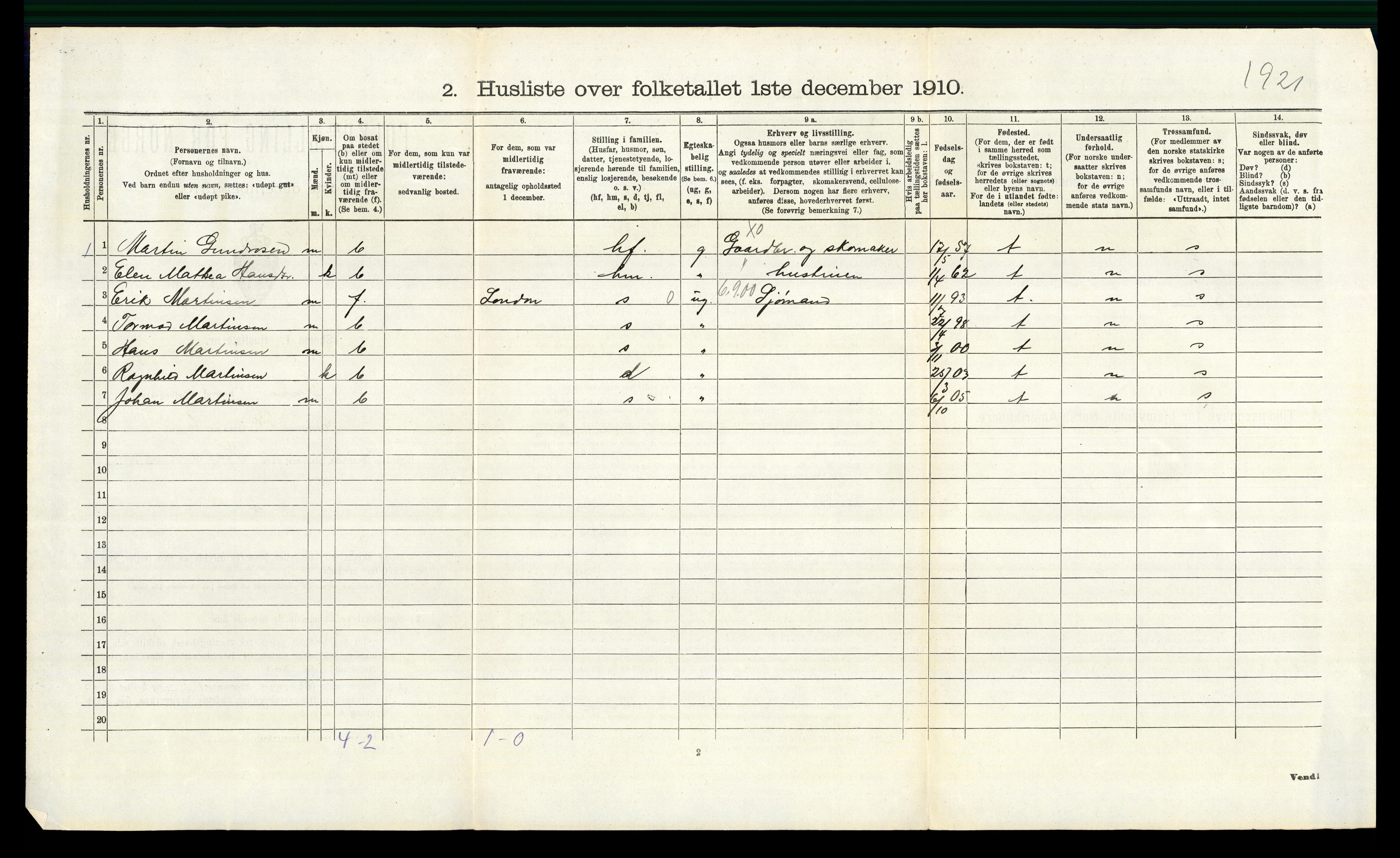 RA, 1910 census for Onsøy, 1910, p. 1616