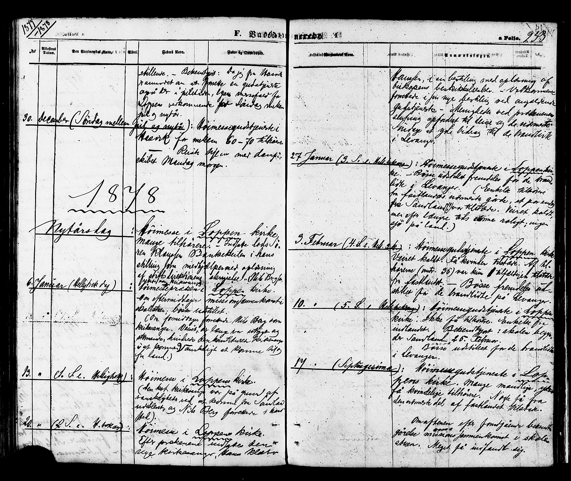 Loppa sokneprestkontor, SATØ/S-1339/H/Ha/L0005kirke: Parish register (official) no. 5, 1869-1878, p. 253
