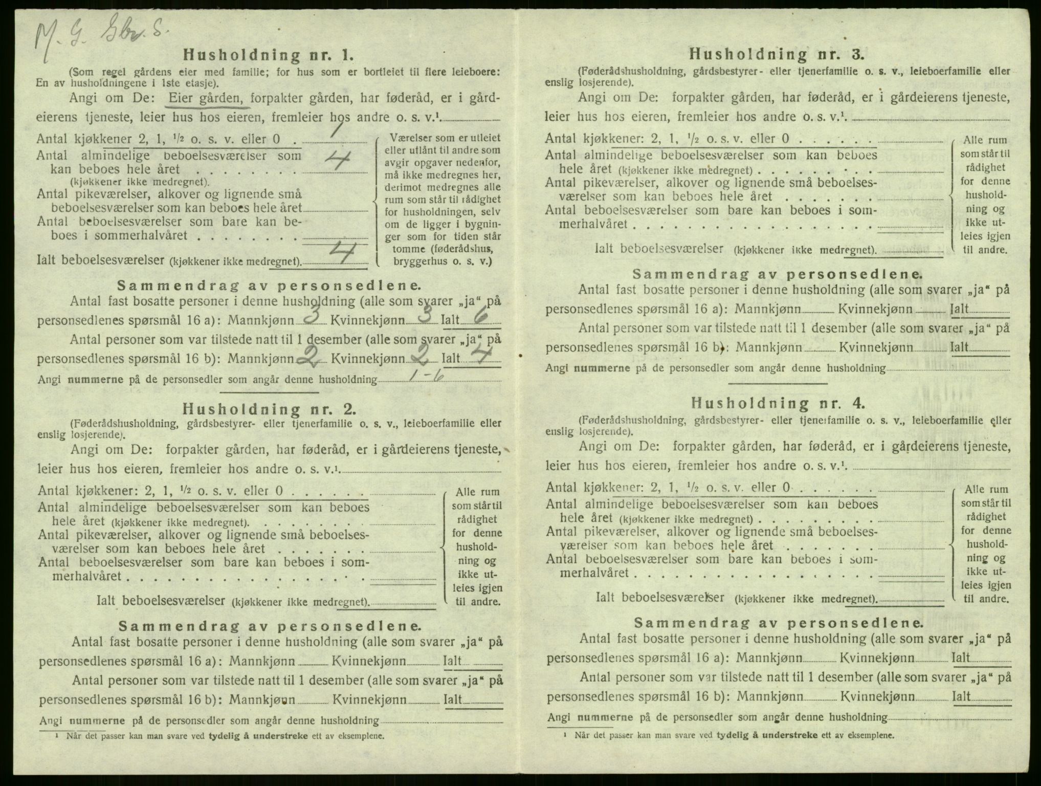 SAKO, 1920 census for Sem, 1920, p. 899