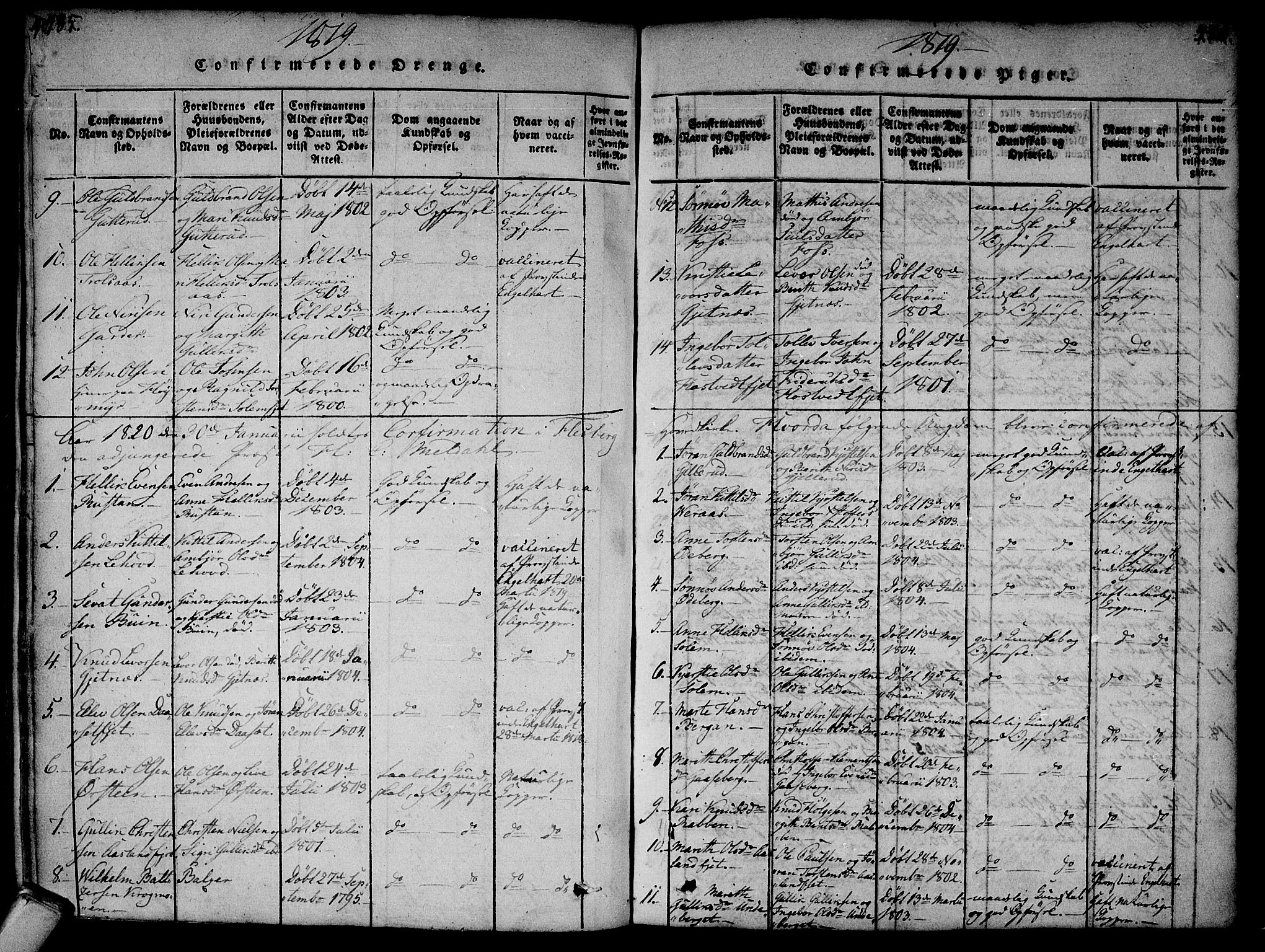 Flesberg kirkebøker, SAKO/A-18/F/Fa/L0005: Parish register (official) no. I 5, 1816-1834, p. 485-486