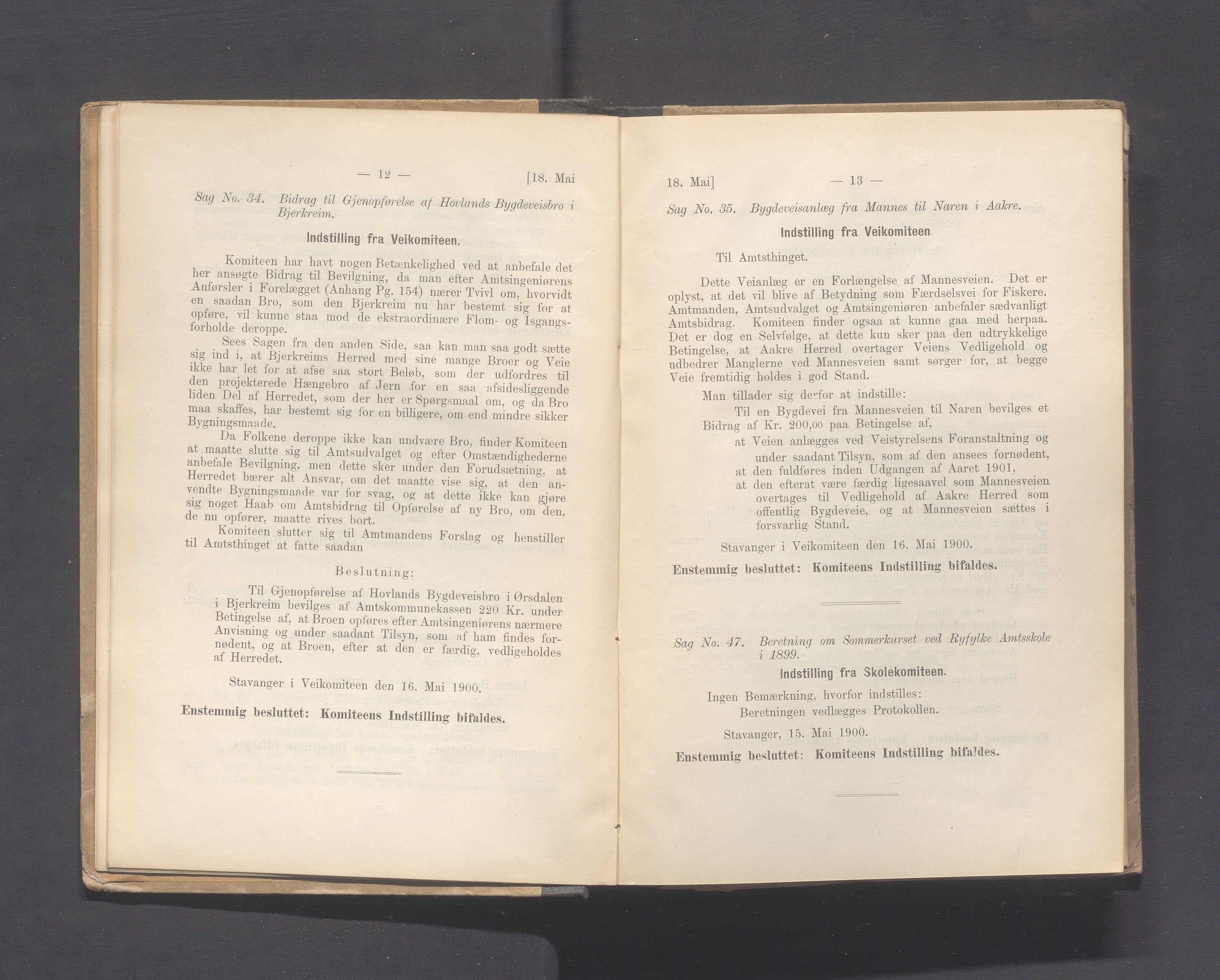 Rogaland fylkeskommune - Fylkesrådmannen , IKAR/A-900/A, 1900, p. 14