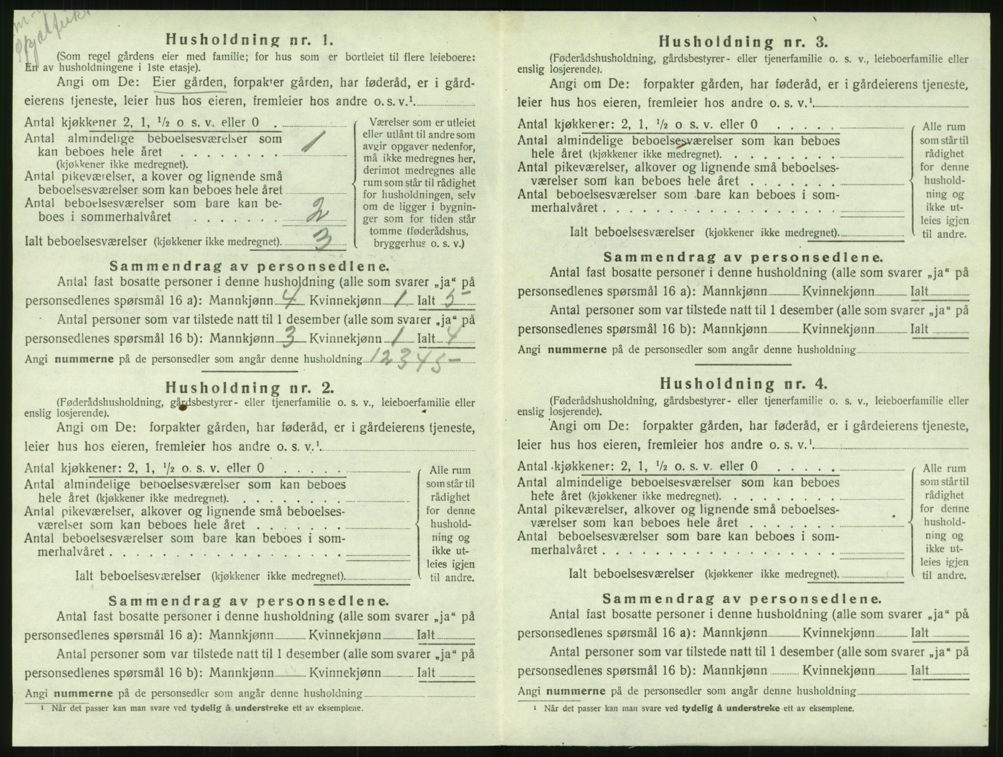 SAT, 1920 census for Leirfjord, 1920, p. 244