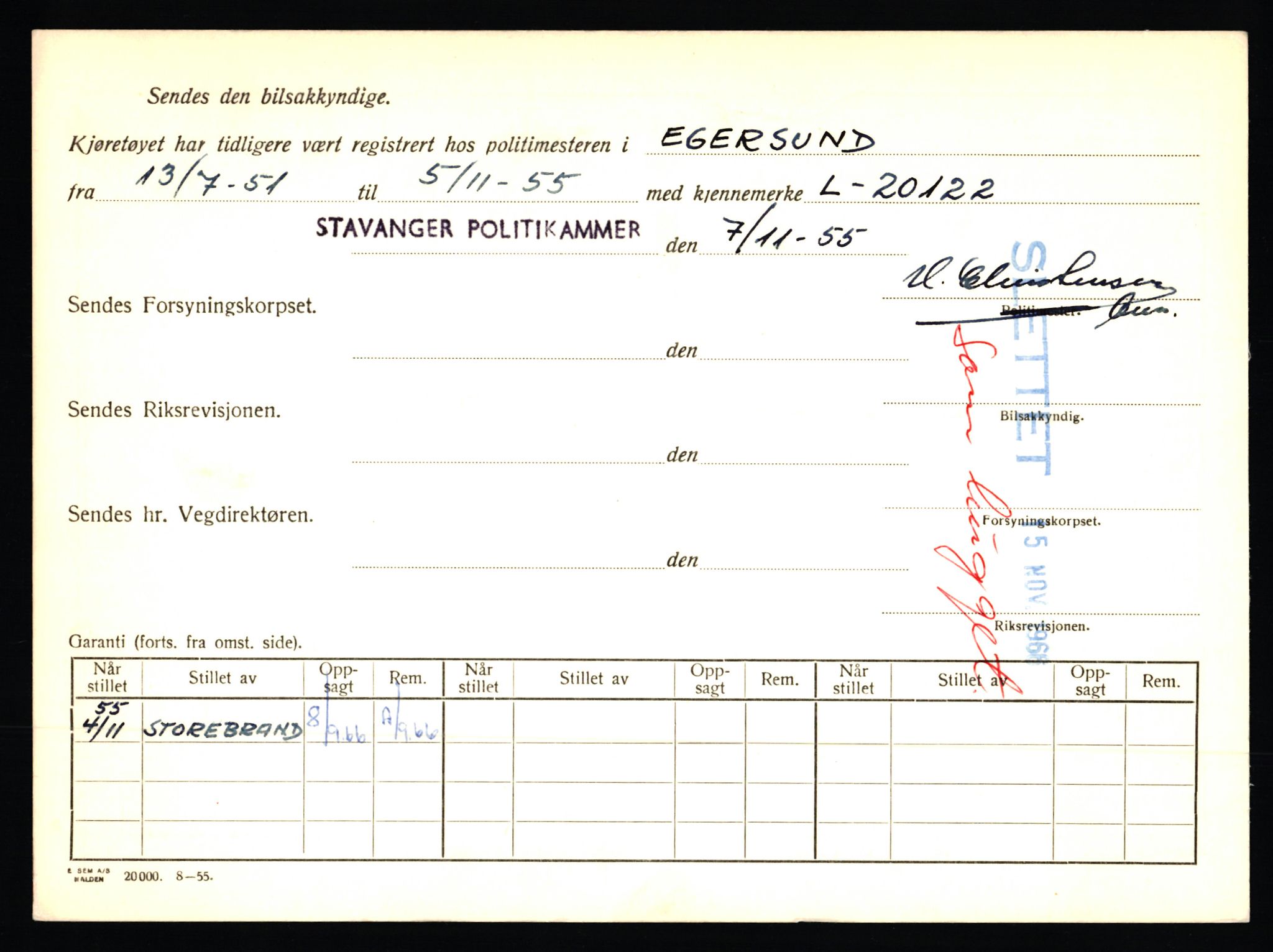 Stavanger trafikkstasjon, AV/SAST-A-101942/0/F/L0002: L-350 - L-699, 1930-1971, p. 608