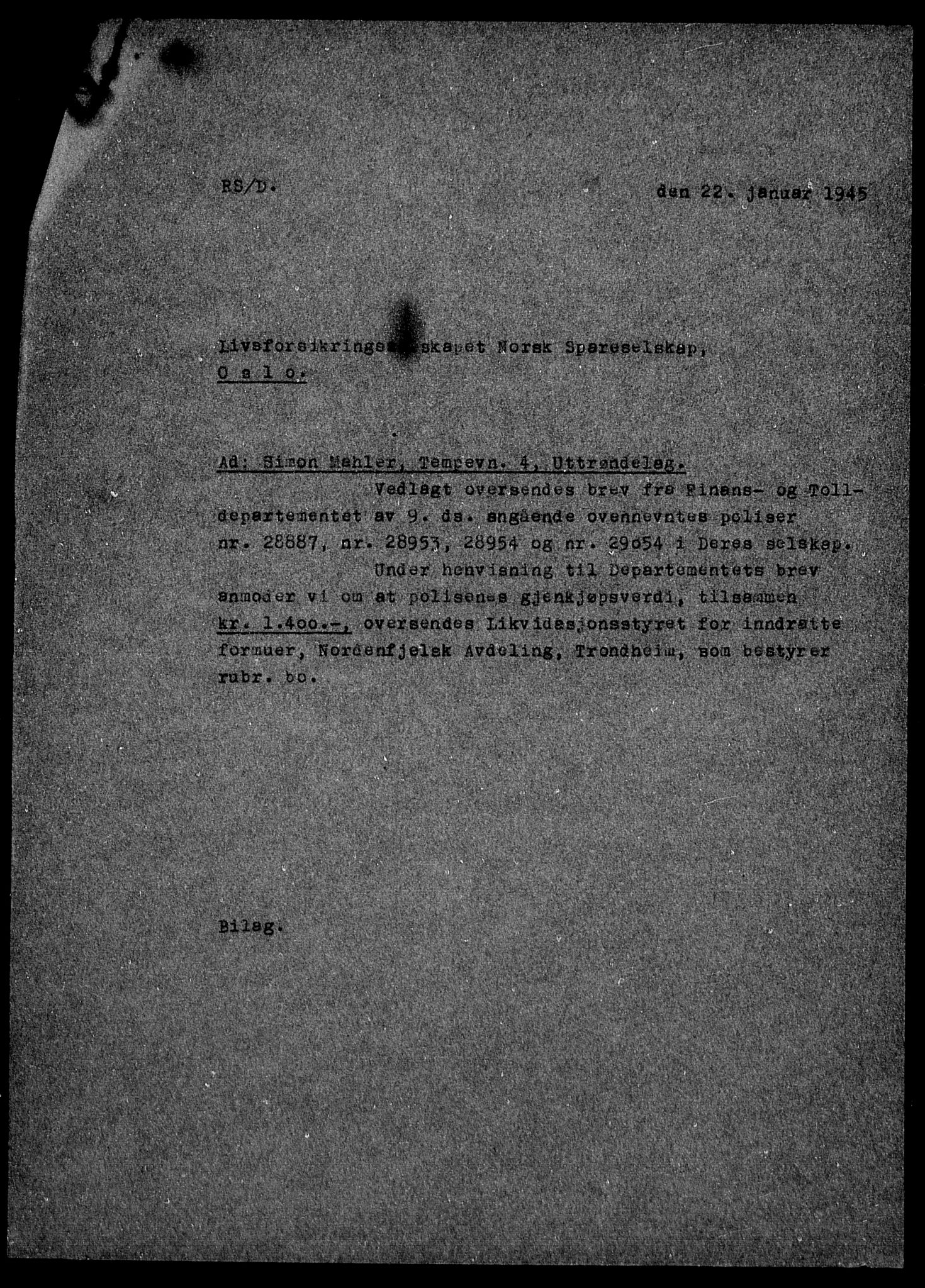 Justisdepartementet, Tilbakeføringskontoret for inndratte formuer, AV/RA-S-1564/H/Hc/Hca/L0903: --, 1945-1947, p. 488