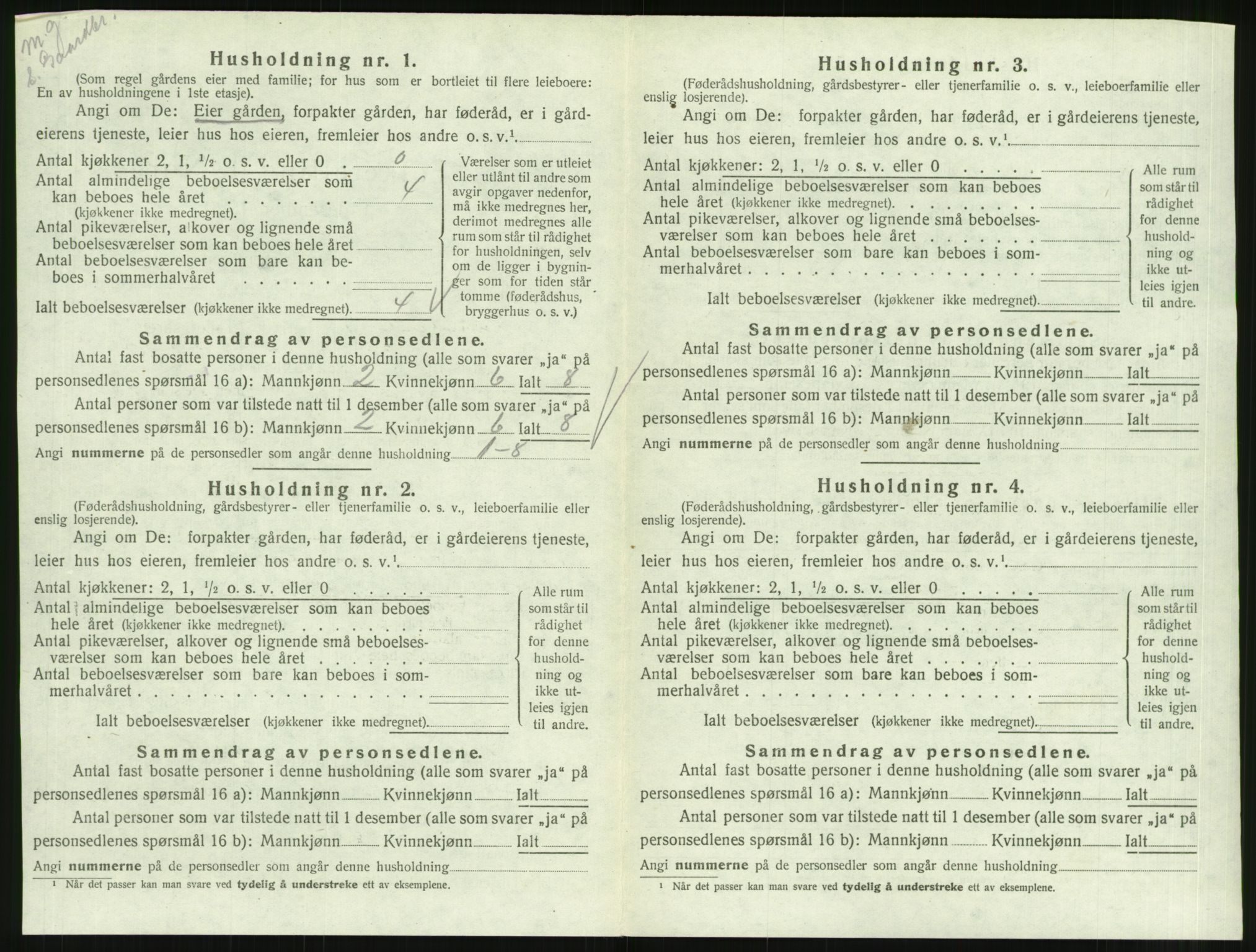 SAT, 1920 census for Ålvundeid, 1920, p. 101